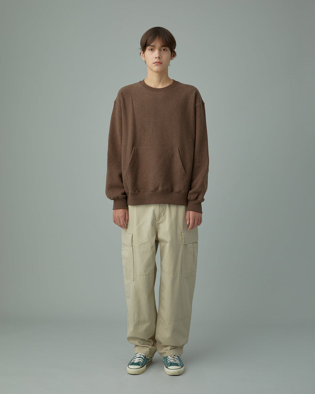 Khakis - Pocket Crewneck (Brown) product image 6 | TRAB K-Fashion Australia