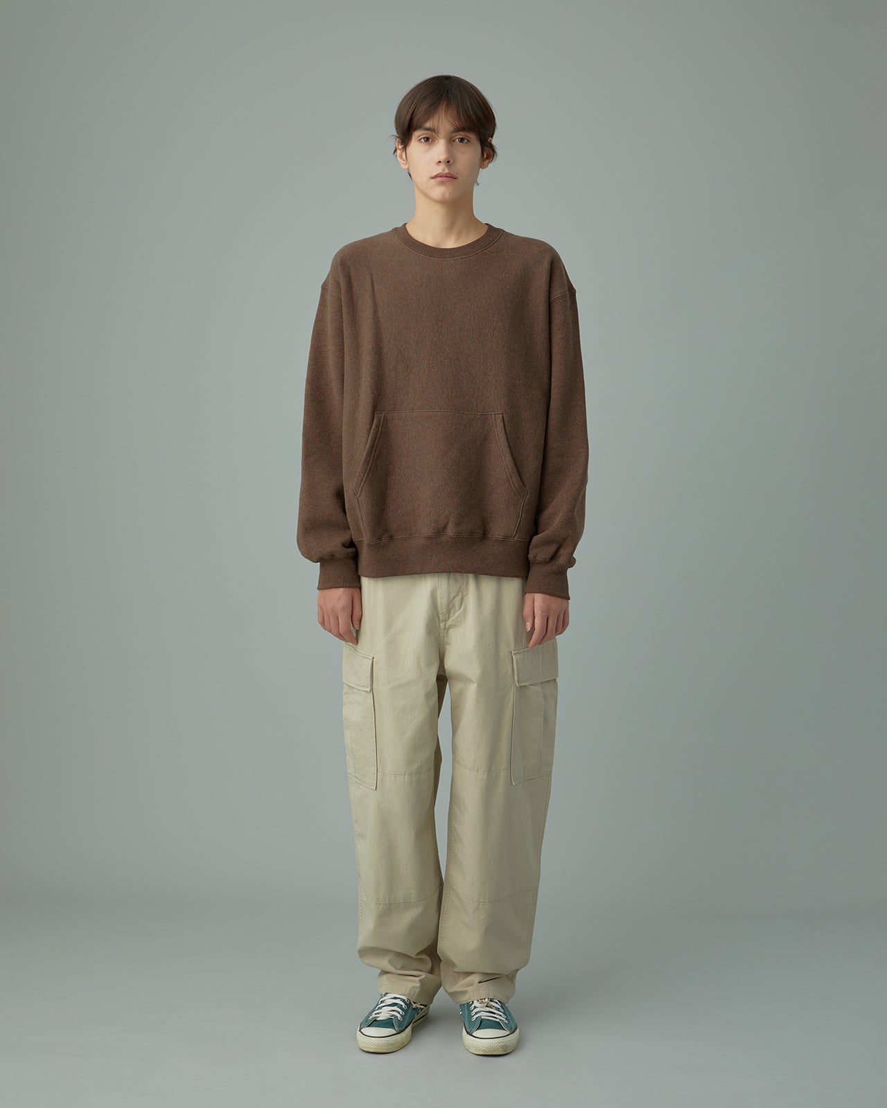 Khakis - Pocket Crewneck (Brown) product image 6 | TRAB K-Fashion Australia