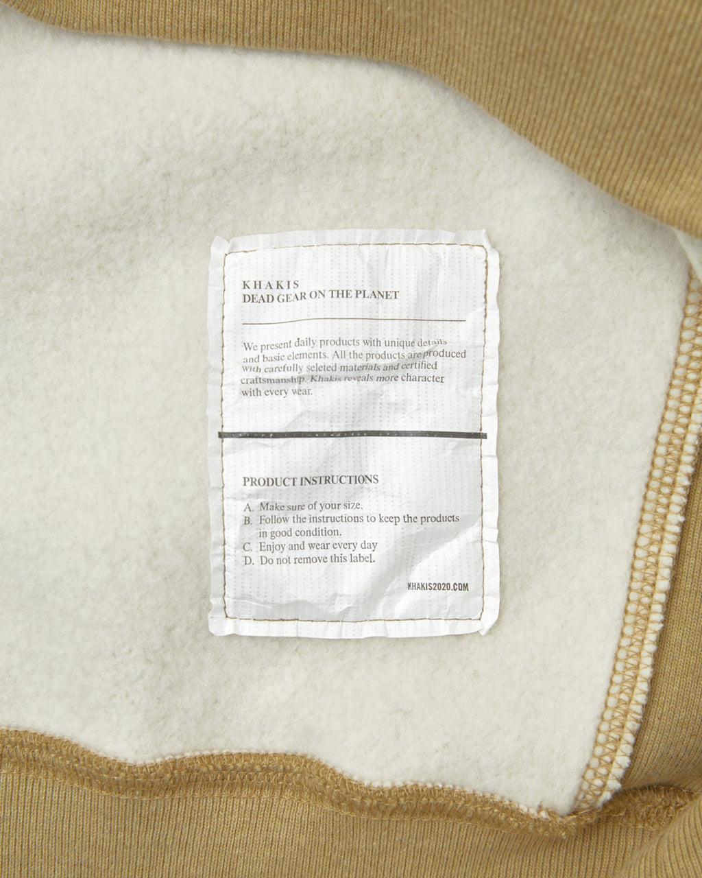 Khakis - Pocket Crewneck (Mustard) product image 4 | TRAB K-Fashion Australia