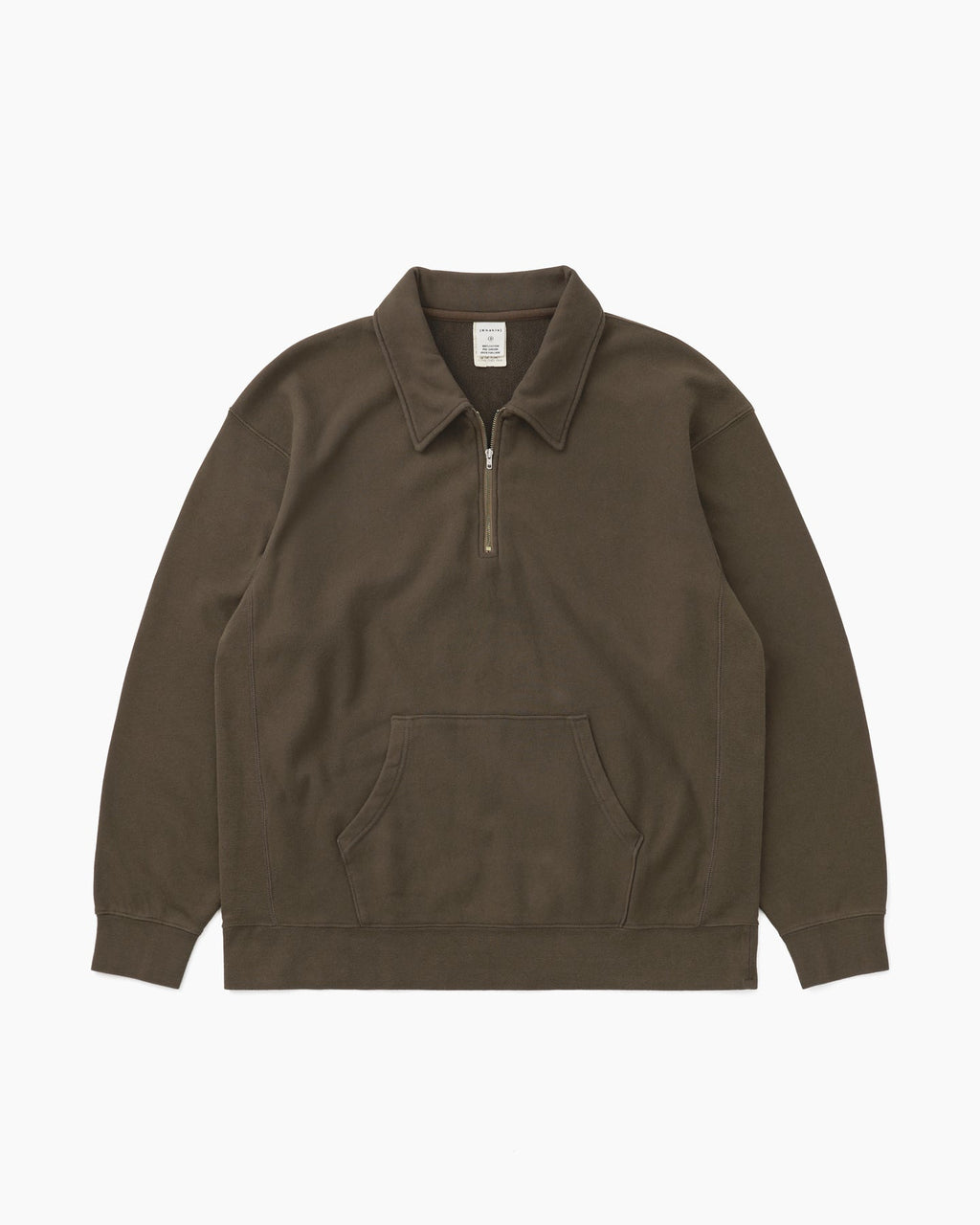 Khakis - Quarter Zip Pullover (Brown) product image 1 | TRAB K-Fashion Australia