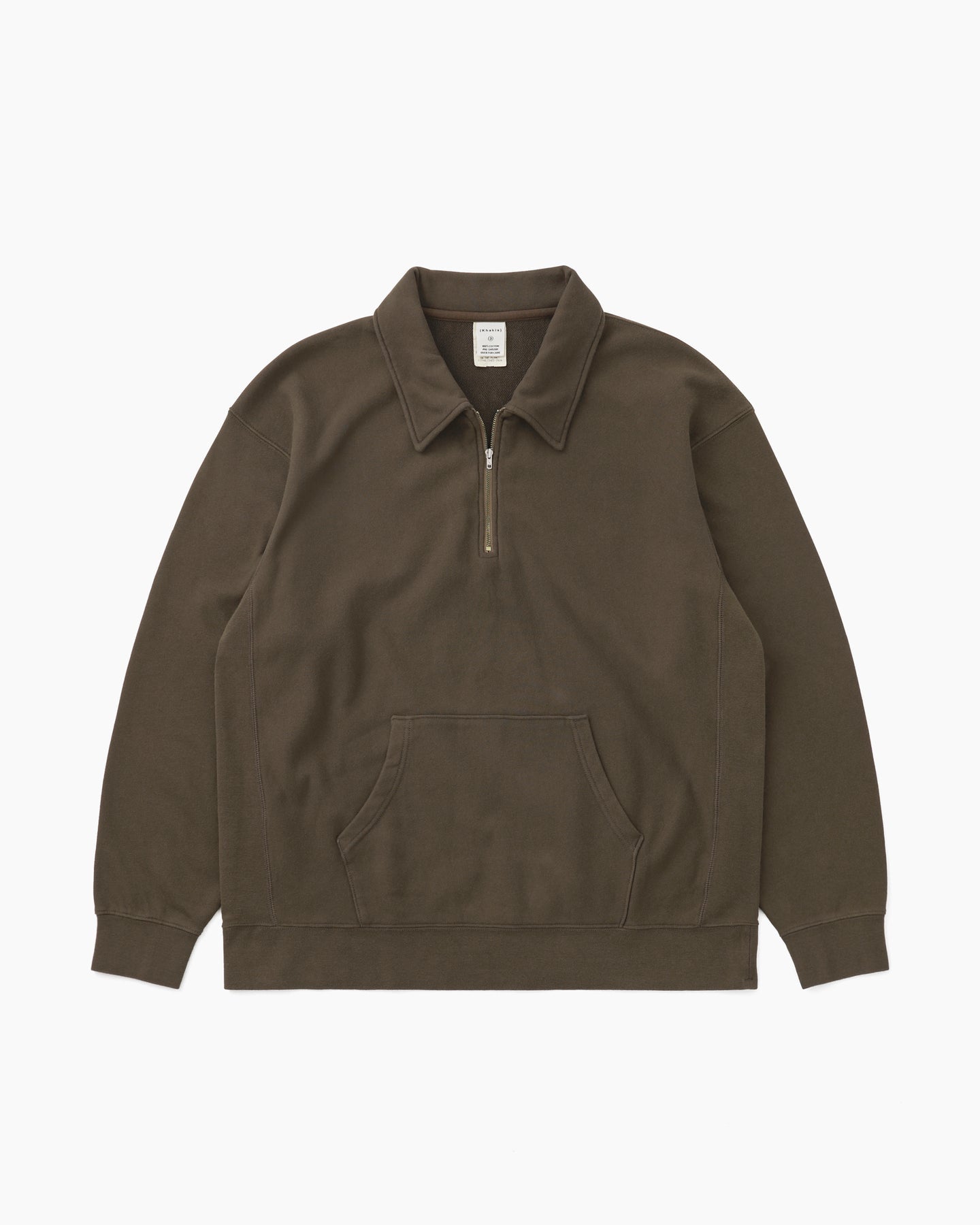 Khakis - Quarter Zip Pullover (Brown) product image 1 | TRAB K-Fashion Australia