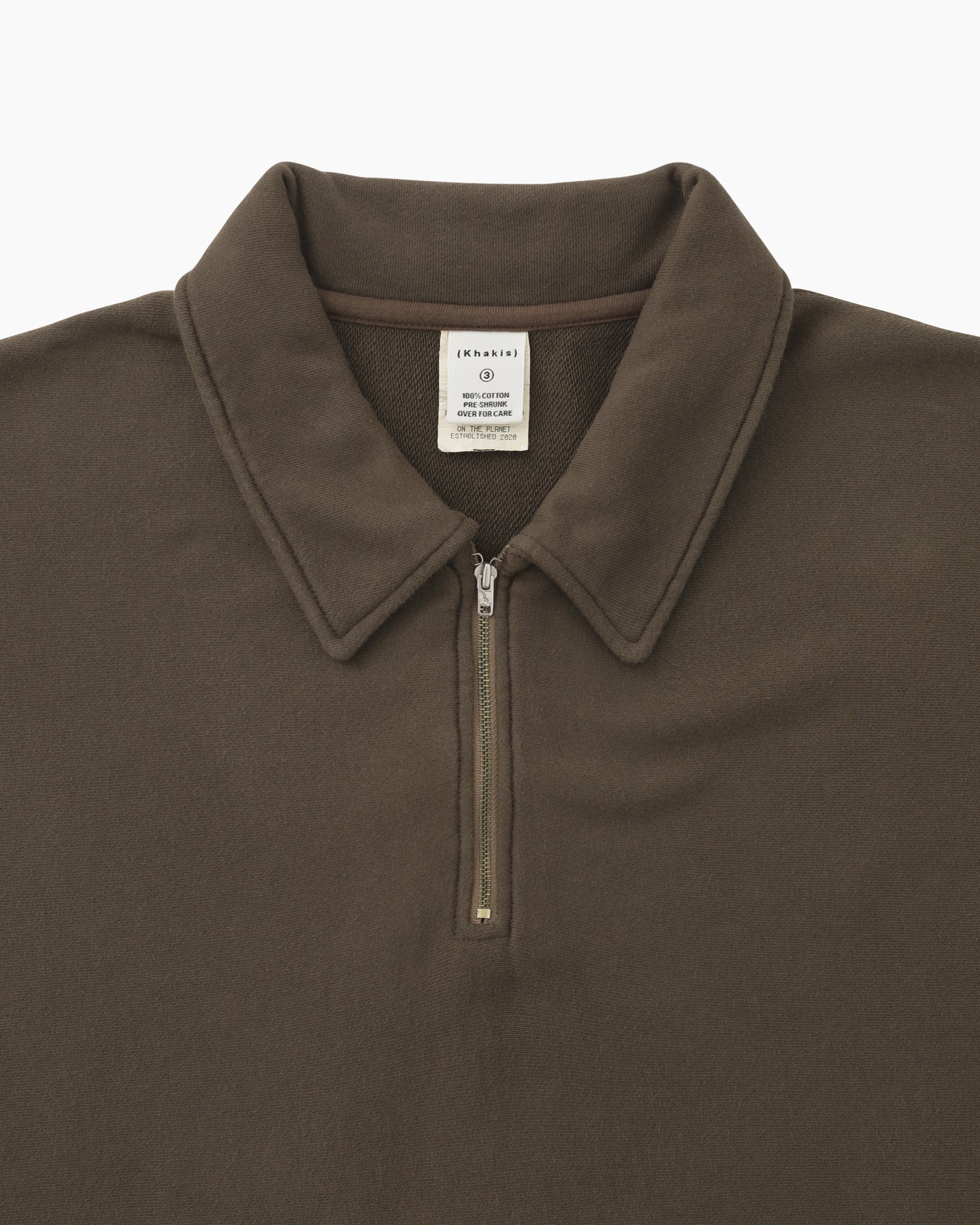 Khakis - Quarter Zip Pullover (Brown) product image 2 | TRAB K-Fashion Australia