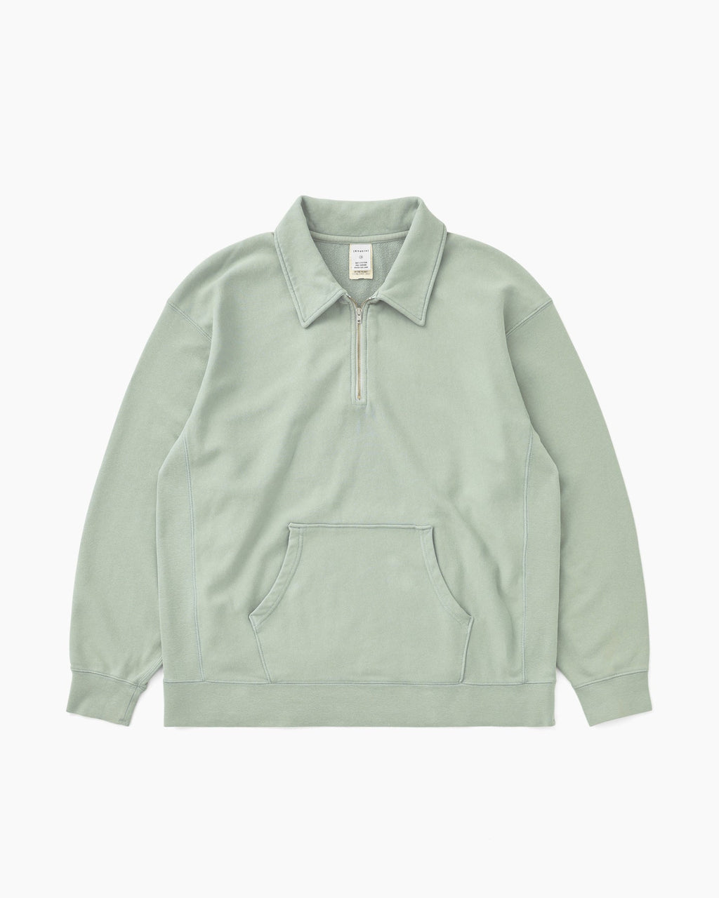 Khakis - Quarter Zip Pullover Pale (Green) product image 1 | TRAB K-Fashion Australia