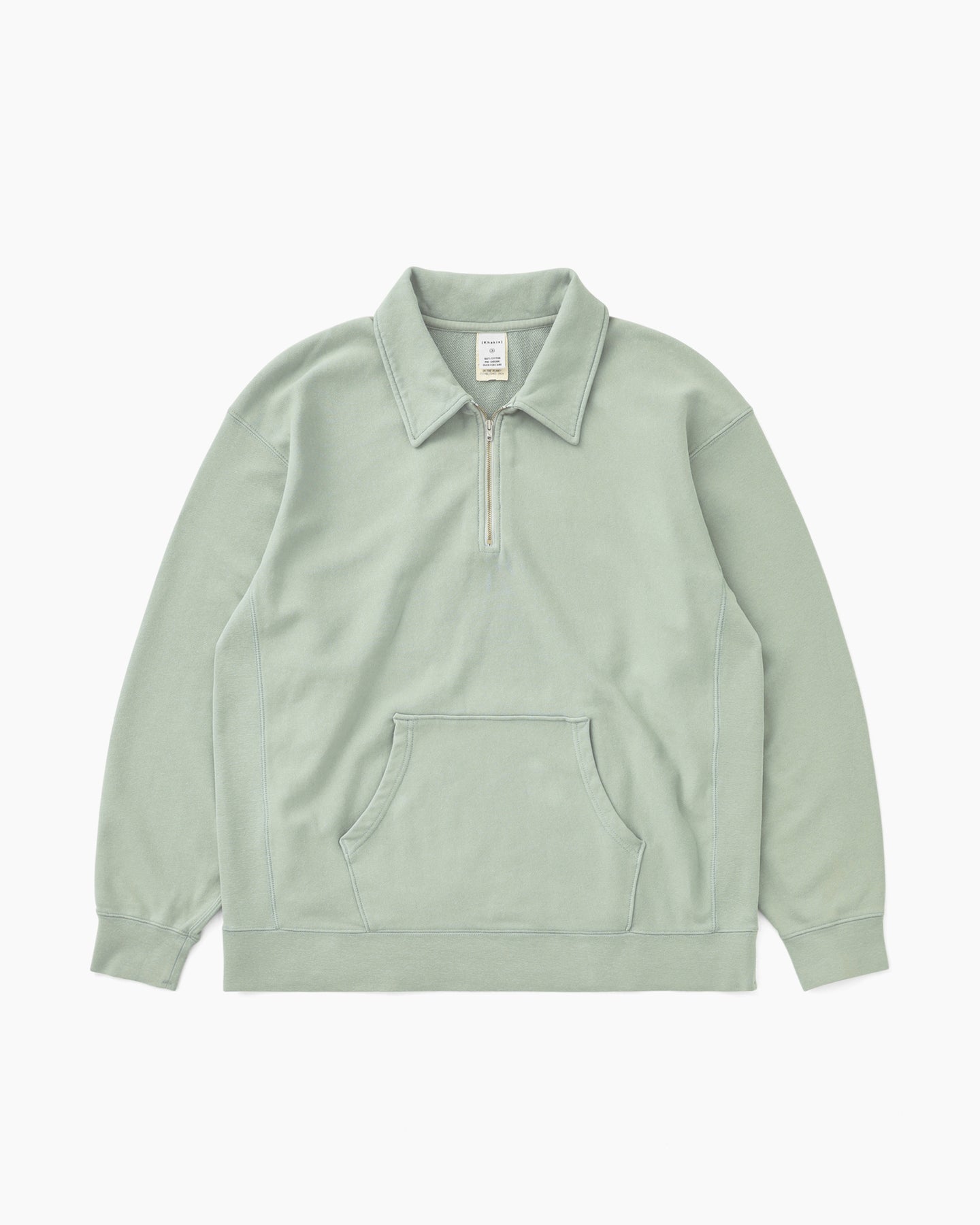 Khakis - Quarter Zip Pullover Pale (Green) product image 1 | TRAB K-Fashion Australia