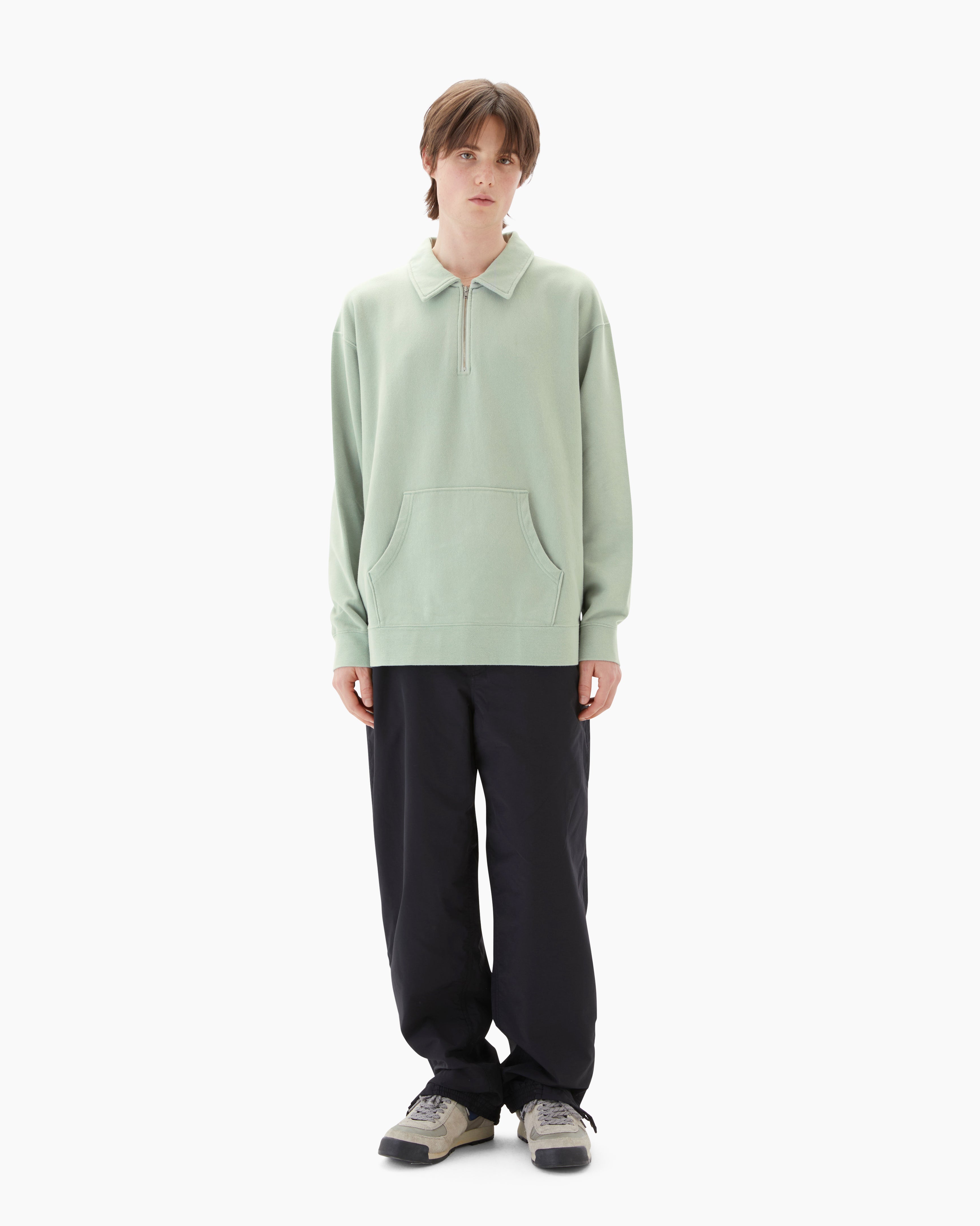 Khakis - Quarter Zip Pullover Pale (Green) product image 5 | TRAB K-Fashion Australia