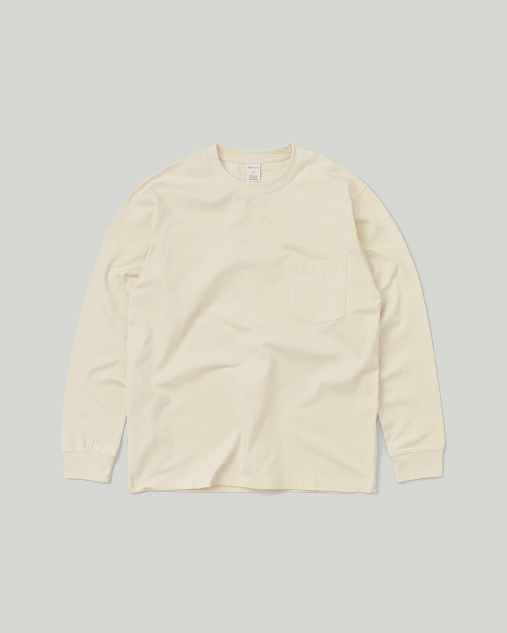 Khakis - Recycle Cotton L/S Tee (Ivory) product image 1 | TRAB K-Fashion Australia