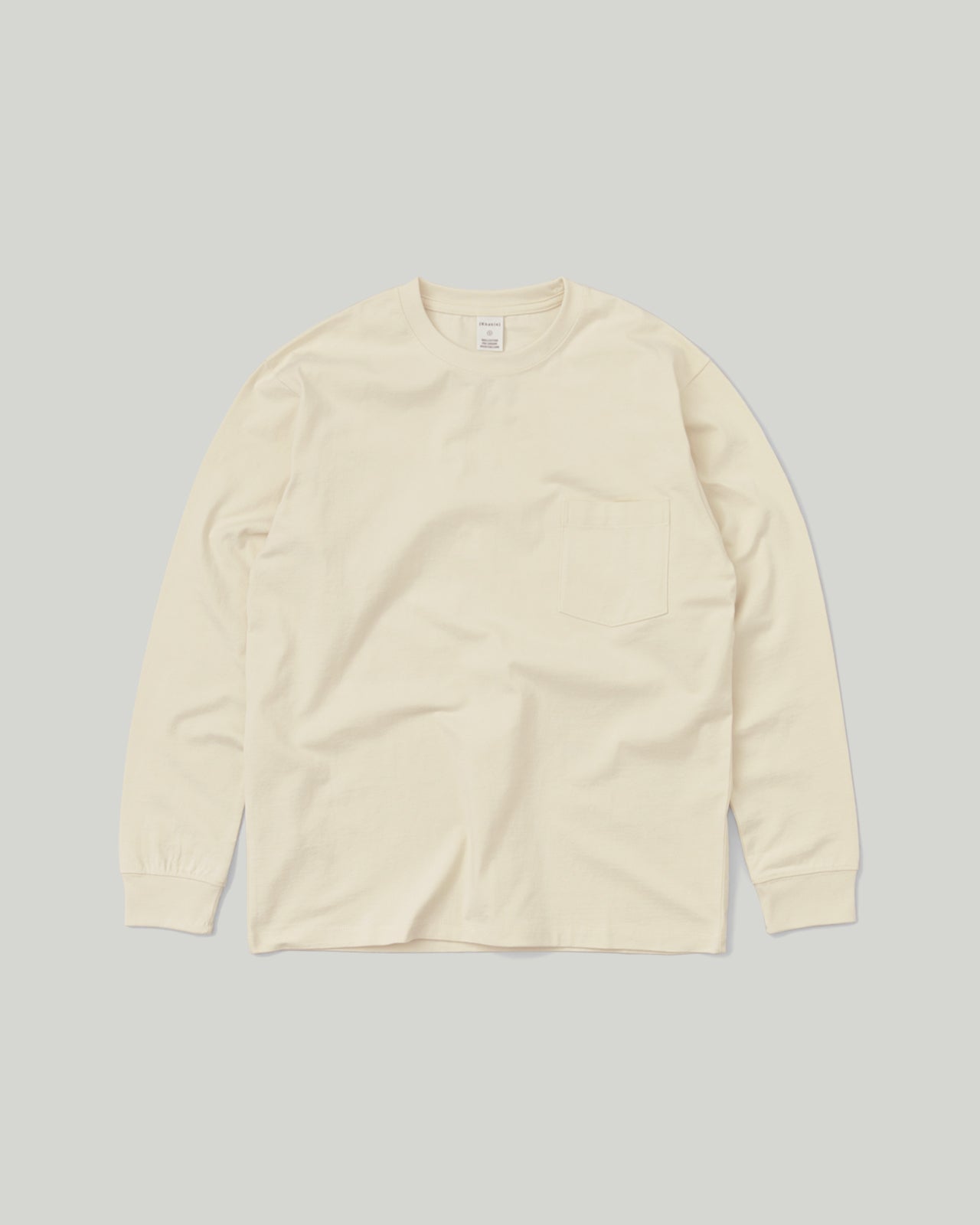Khakis - Recycle Cotton L/S Tee (Ivory) product image 1 | TRAB K-Fashion Australia