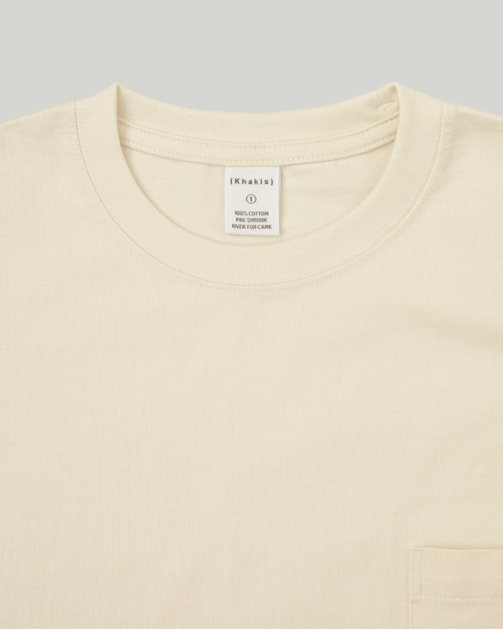 Khakis - Recycle Cotton L/S Tee (Ivory) product image 2 | TRAB K-Fashion Australia