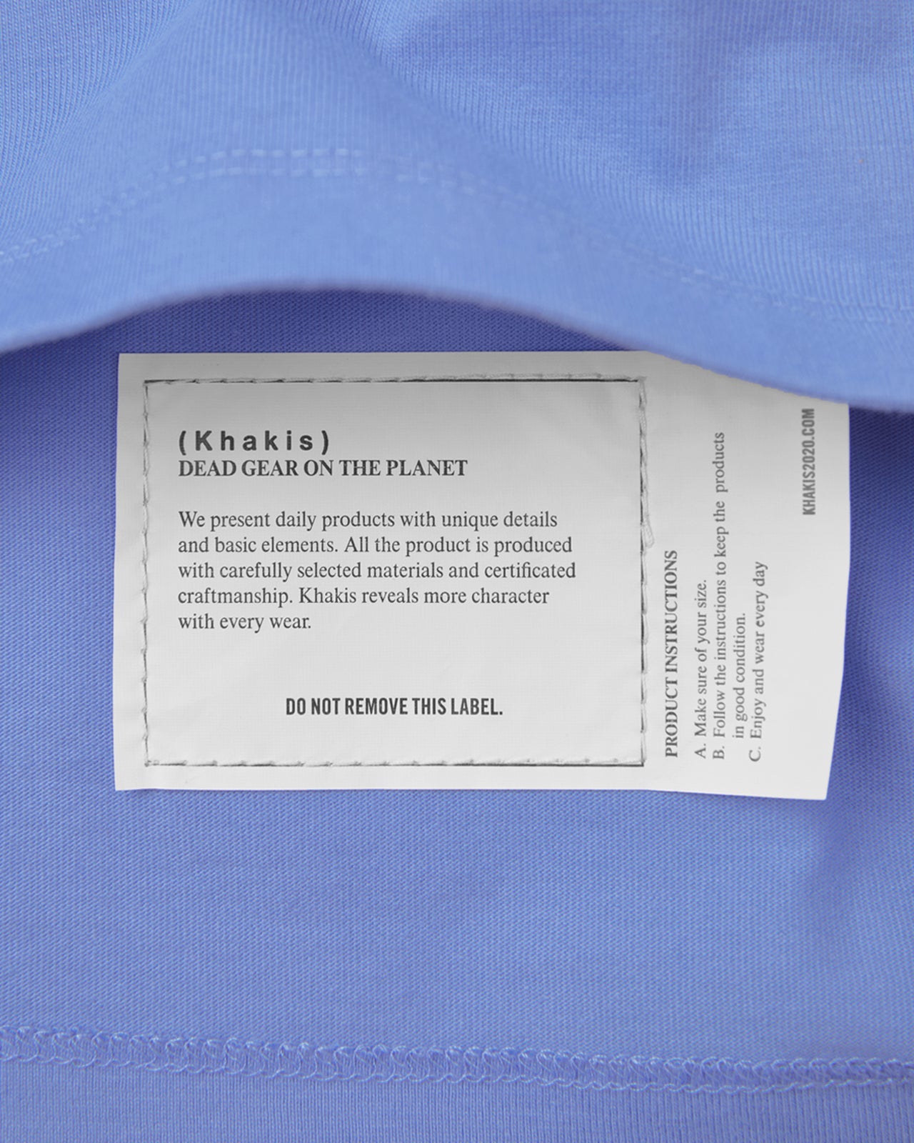 Khakis - Recycle Cotton L/S Tee (Light Blue) product image 4 | TRAB K-Fashion Australia