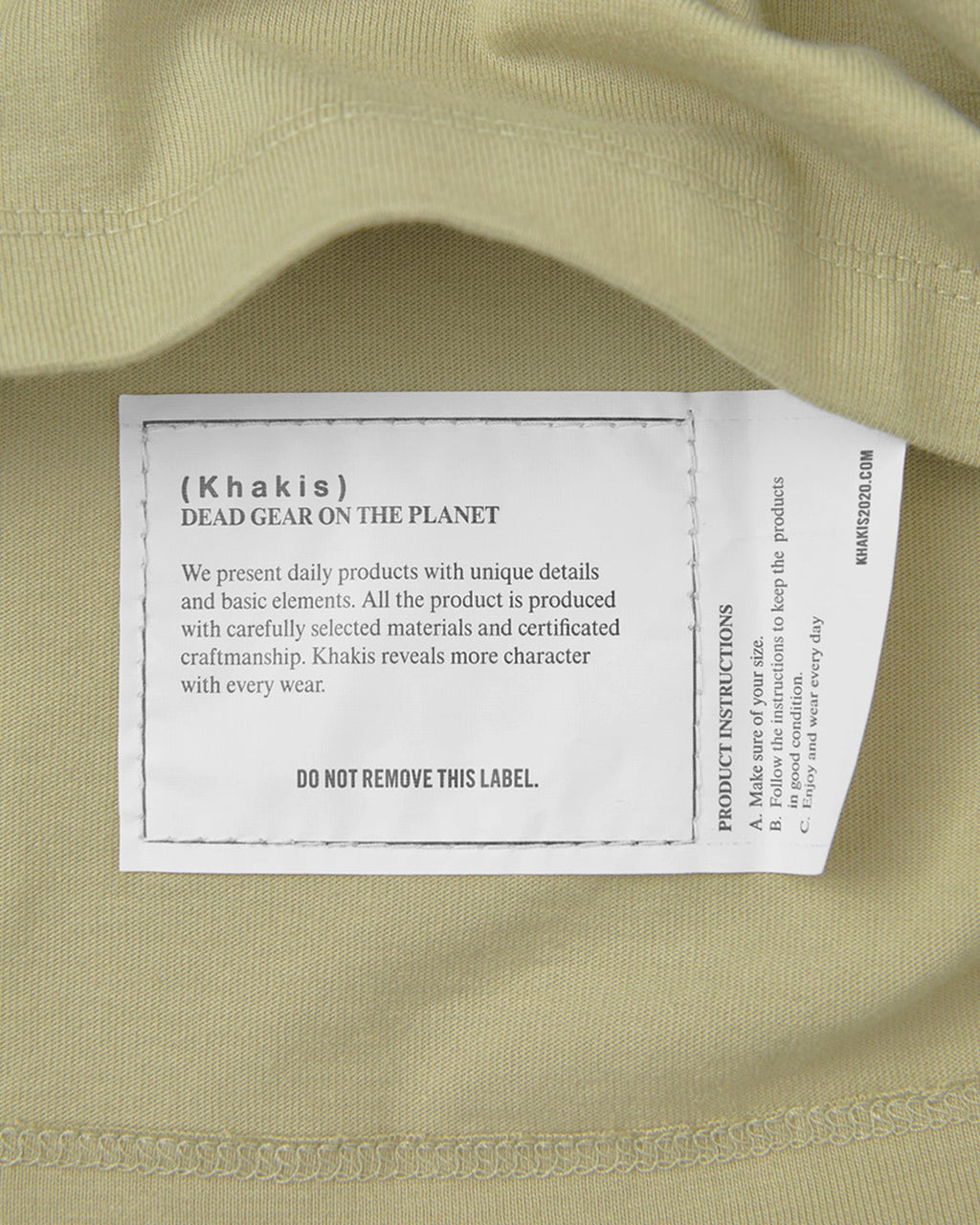 Khakis - Recycle Cotton L/S Tee (Light Green) product image 4 | TRAB K-Fashion Australia