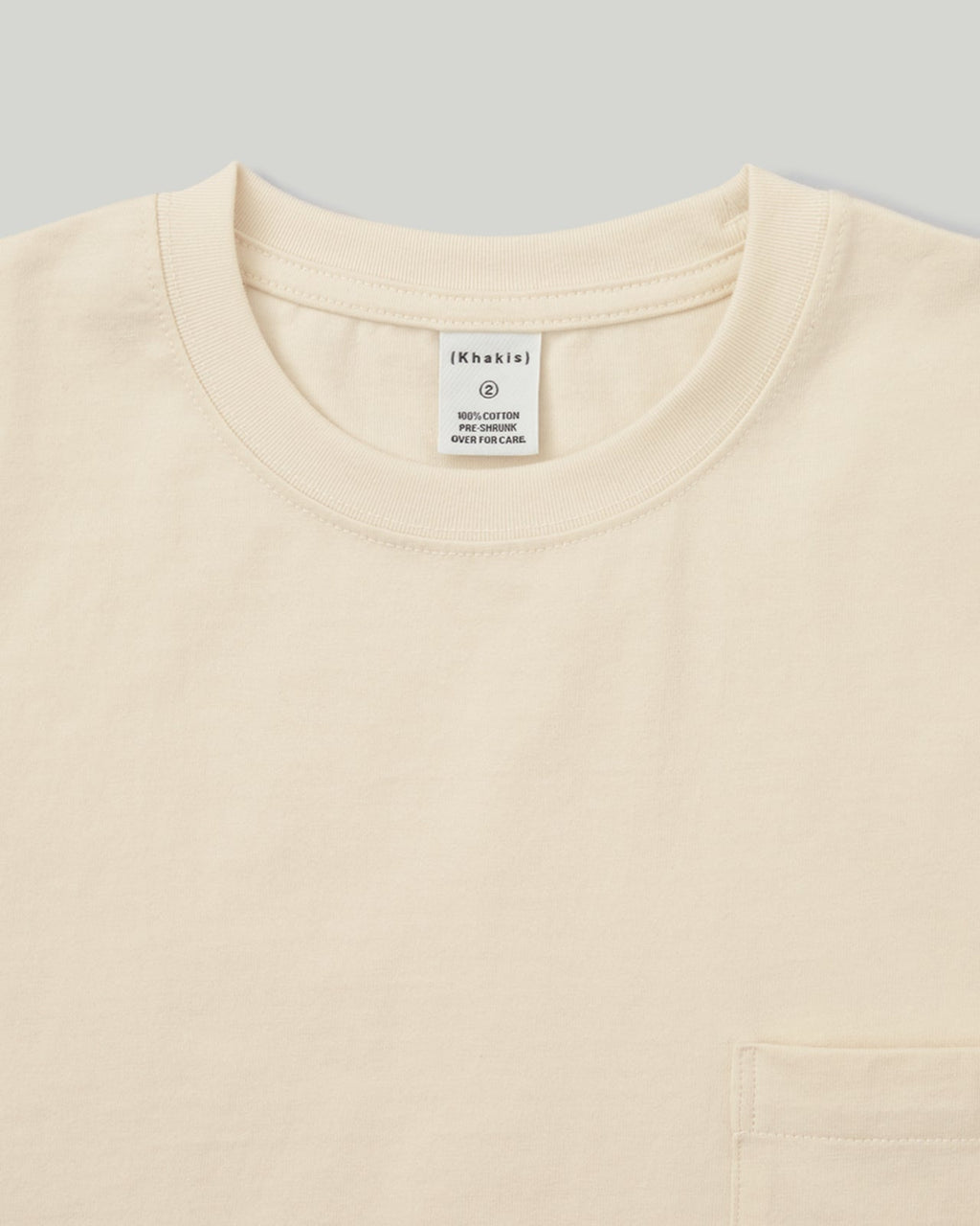 Khakis - Recycle Cotton S/S Tee (Ivory) product image 2 | TRAB K-Fashion Australia