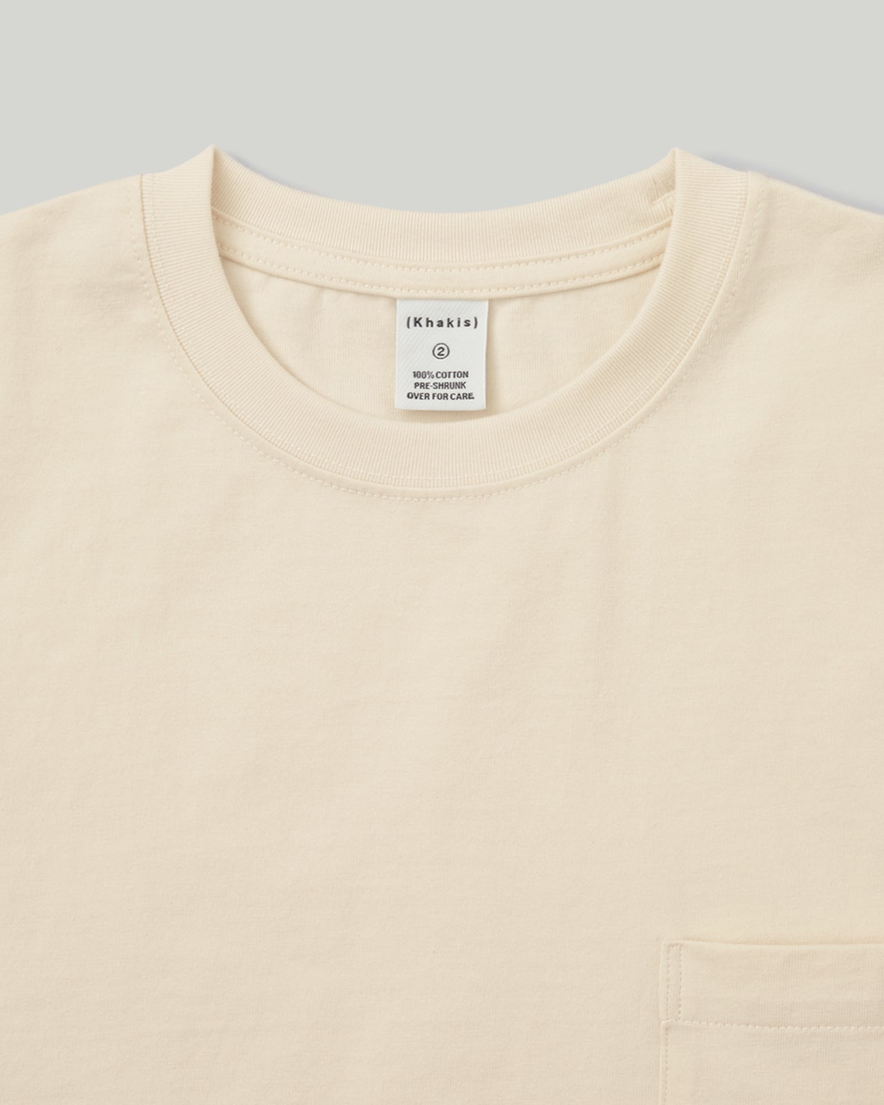Khakis - Recycle Cotton S/S Tee (Ivory) product image 2 | TRAB K-Fashion Australia