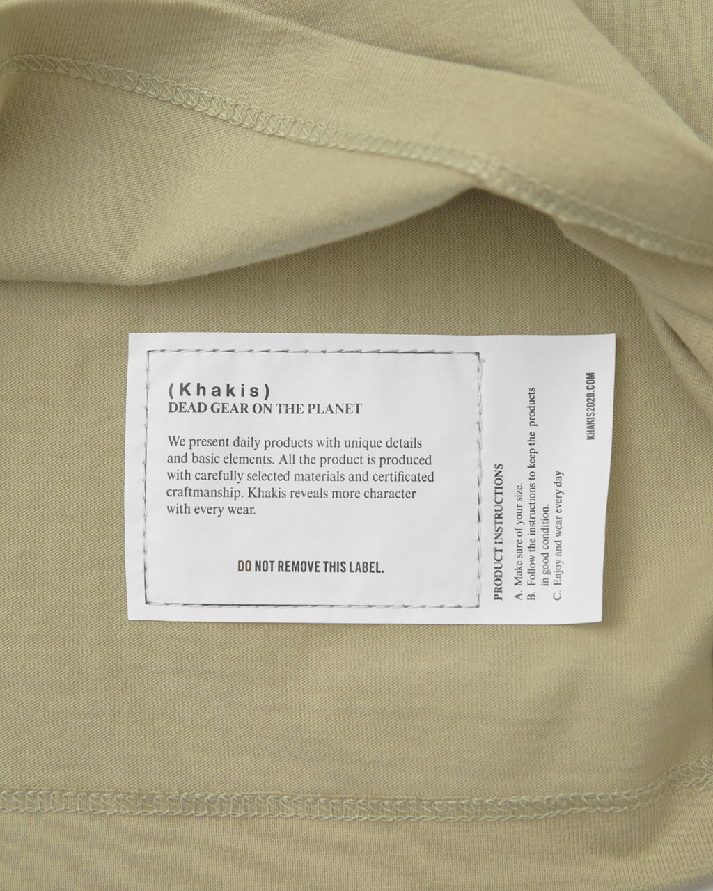 Khakis - Recycle Cotton S/S Tee (Light Green) product image 4 | TRAB K-Fashion Australia