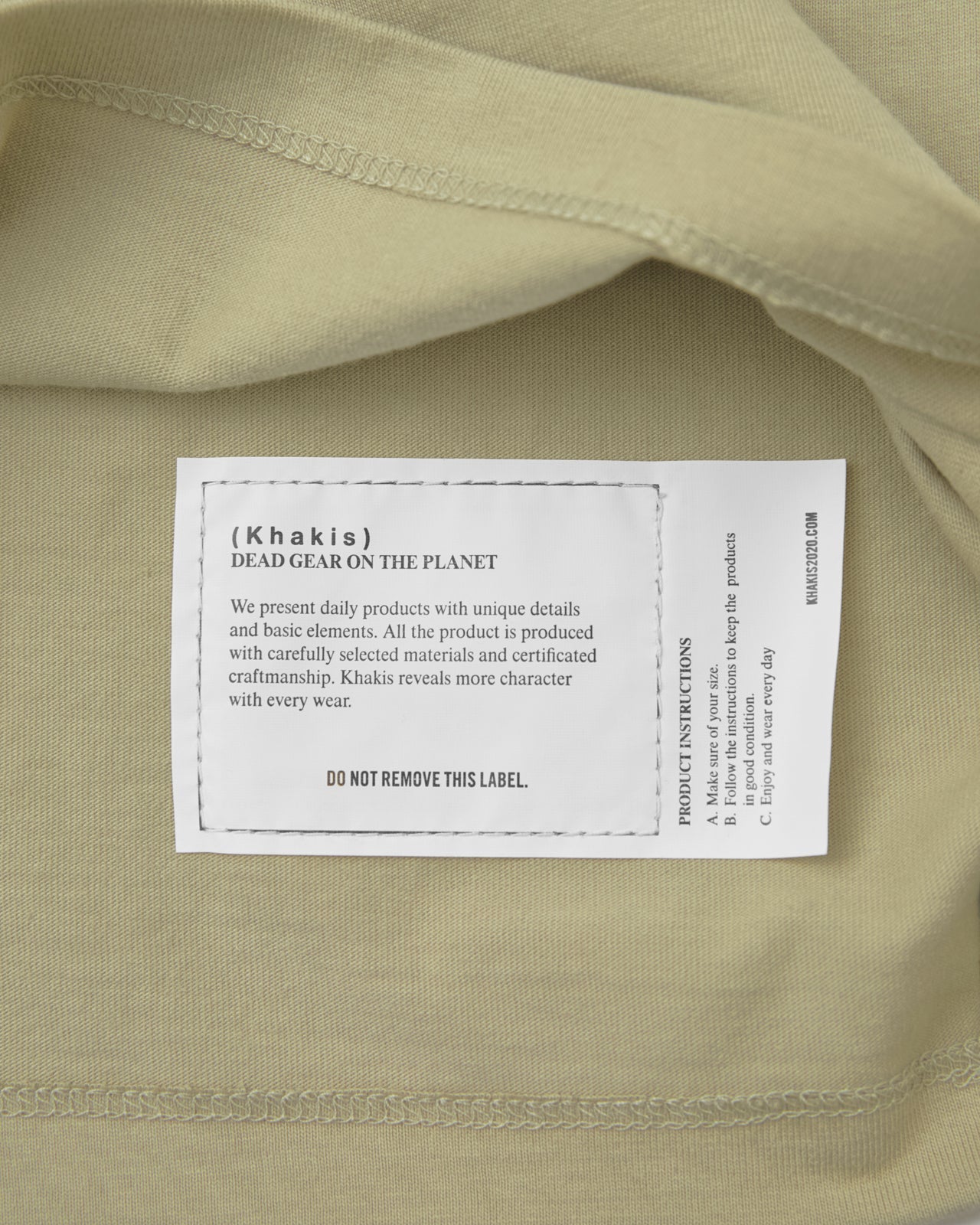 Khakis - Recycle Cotton S/S Tee (Light Green) product image 4 | TRAB K-Fashion Australia