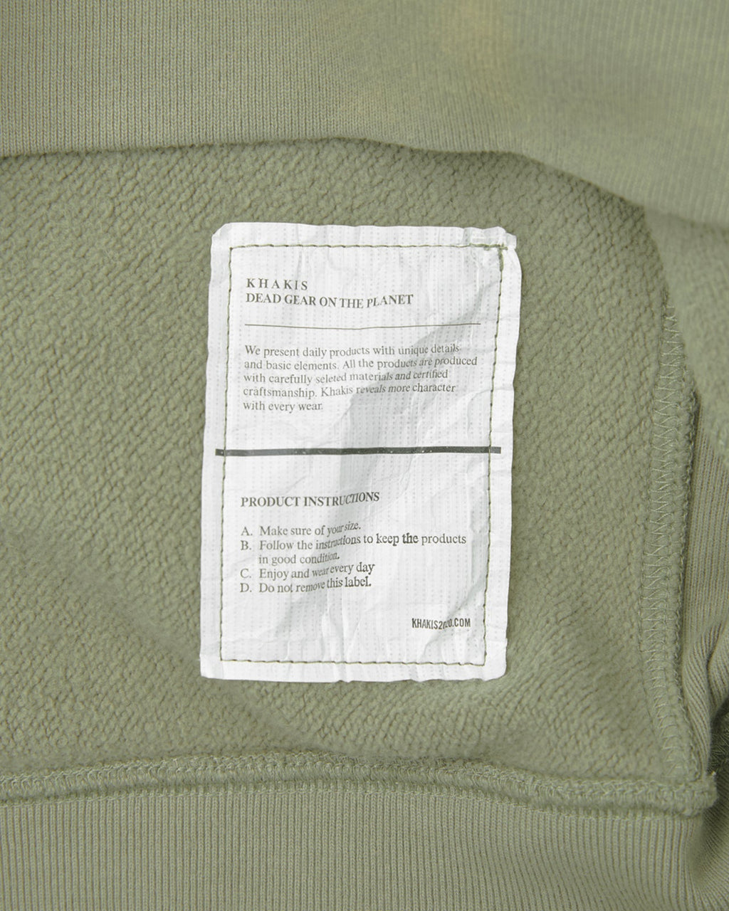 Khakis - Sun Faded Stock Crewneck (Sage) product image 4 | TRAB K-Fashion Australia