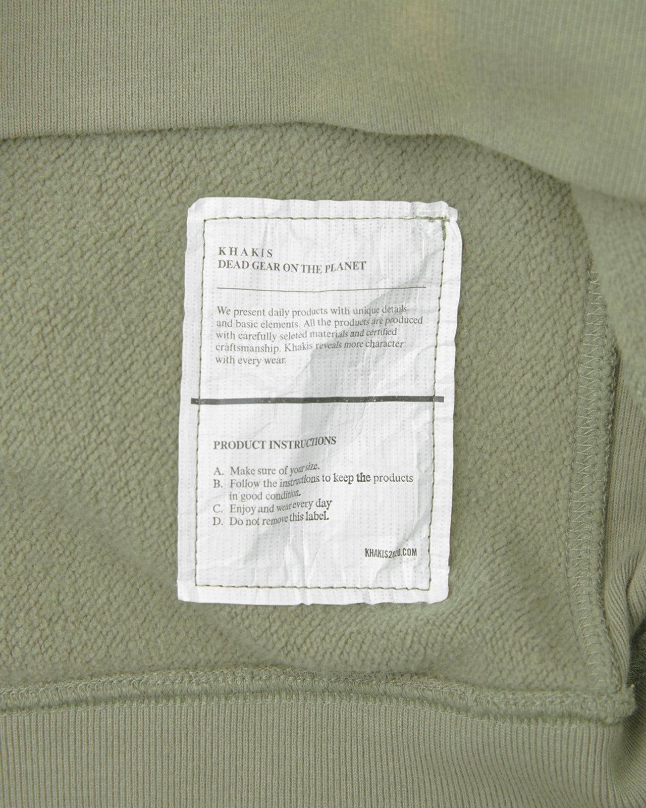 Khakis - Sun Faded Stock Crewneck (Sage) product image 4 | TRAB K-Fashion Australia