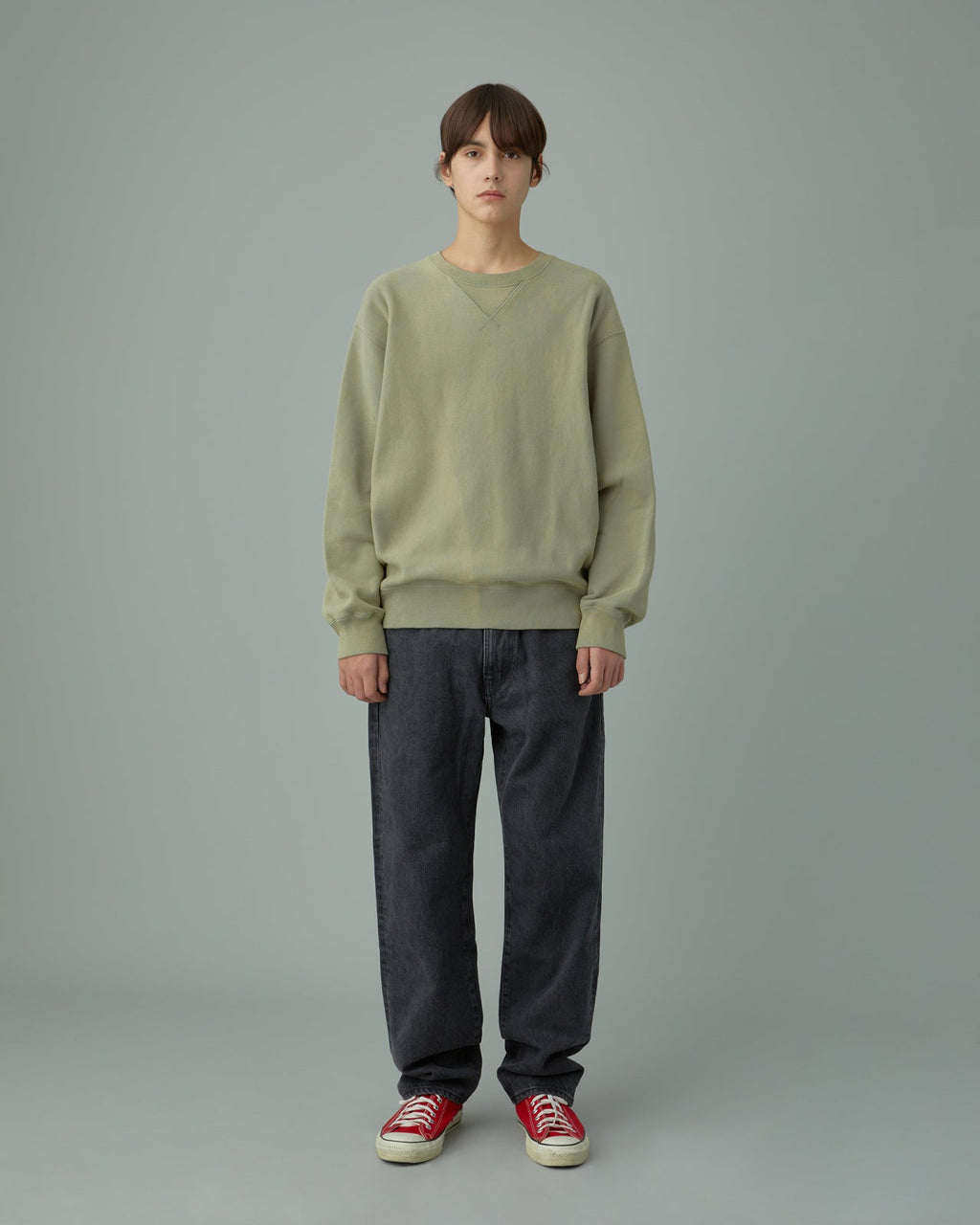 Khakis - Sun Faded Stock Crewneck (Sage) product image 6 | TRAB K-Fashion Australia