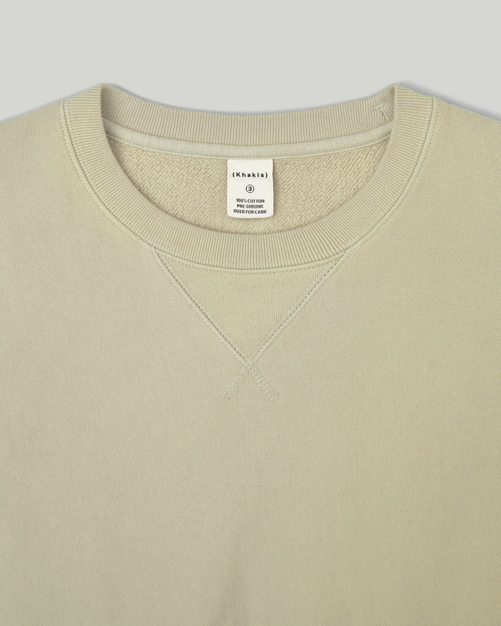 Khakis - Sun Faded Stock Crewneck (Warm Grey) product image 2 | TRAB K-Fashion Australia
