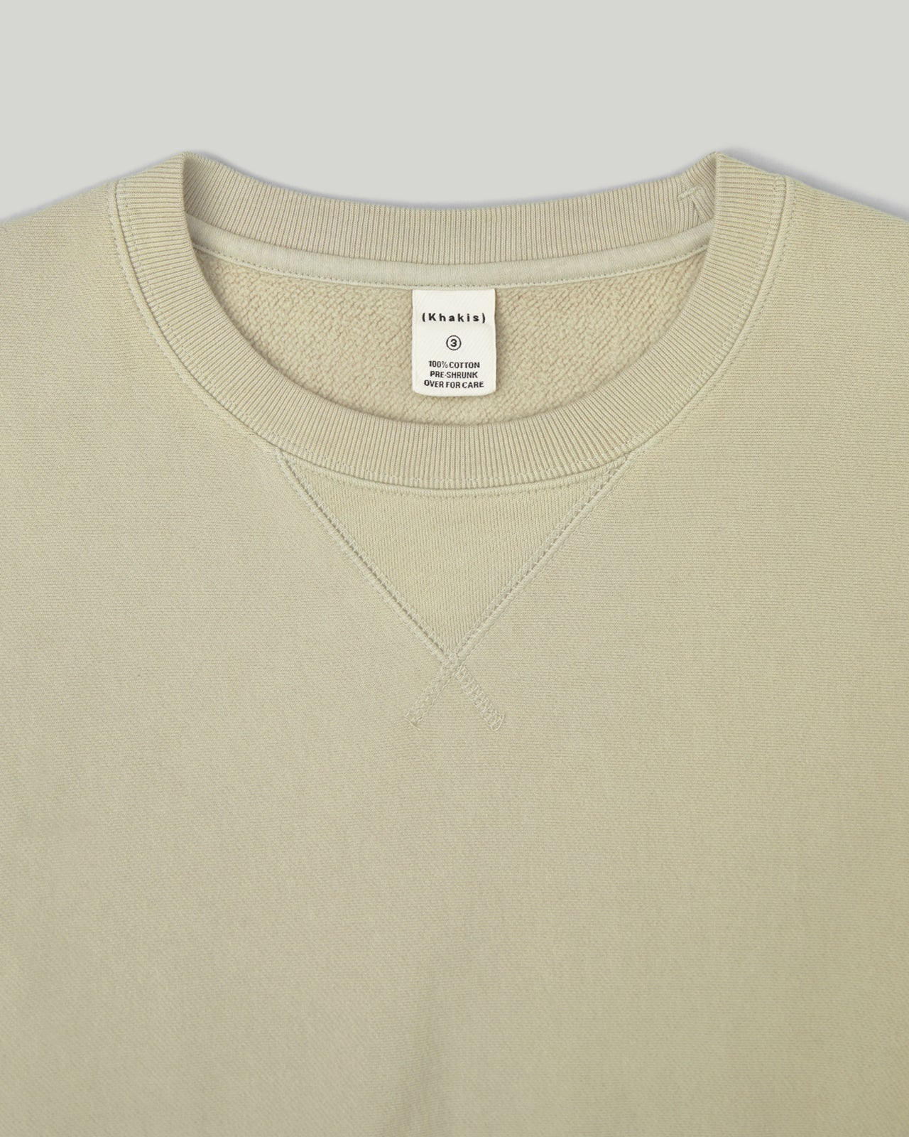 Khakis - Sun Faded Stock Crewneck (Warm Grey) product image 2 | TRAB K-Fashion Australia