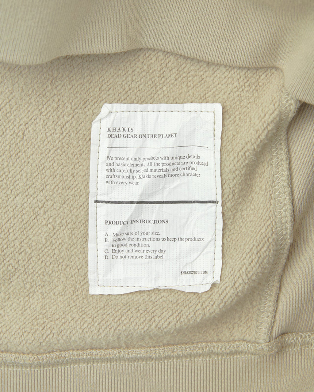 Khakis - Sun Faded Stock Crewneck (Warm Grey) product image 4 | TRAB K-Fashion Australia