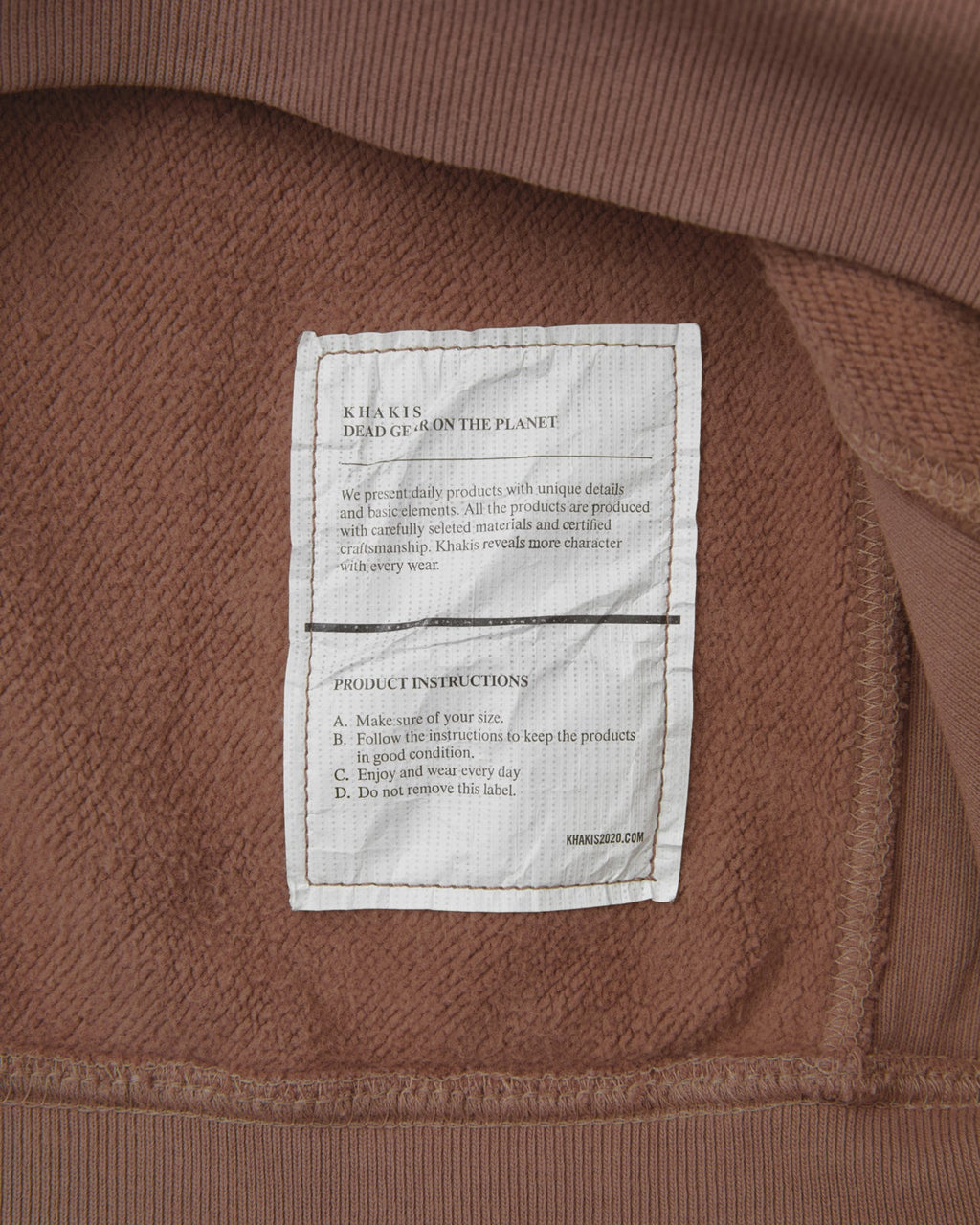 Khakis - Sun Faded Stock Hoodie (Burgundy) product image 4 | TRAB K-Fashion Australia