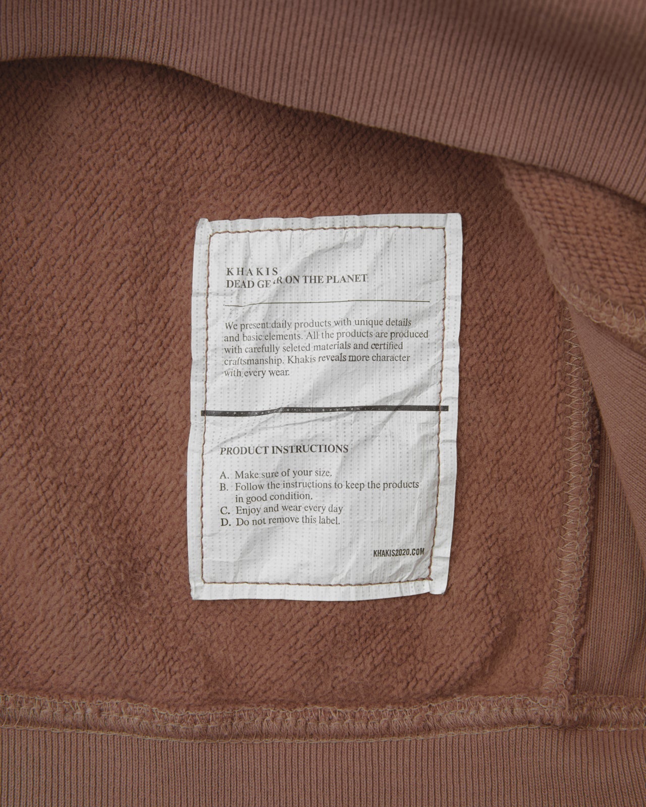 Khakis - Sun Faded Stock Hoodie (Burgundy) product image 4 | TRAB K-Fashion Australia
