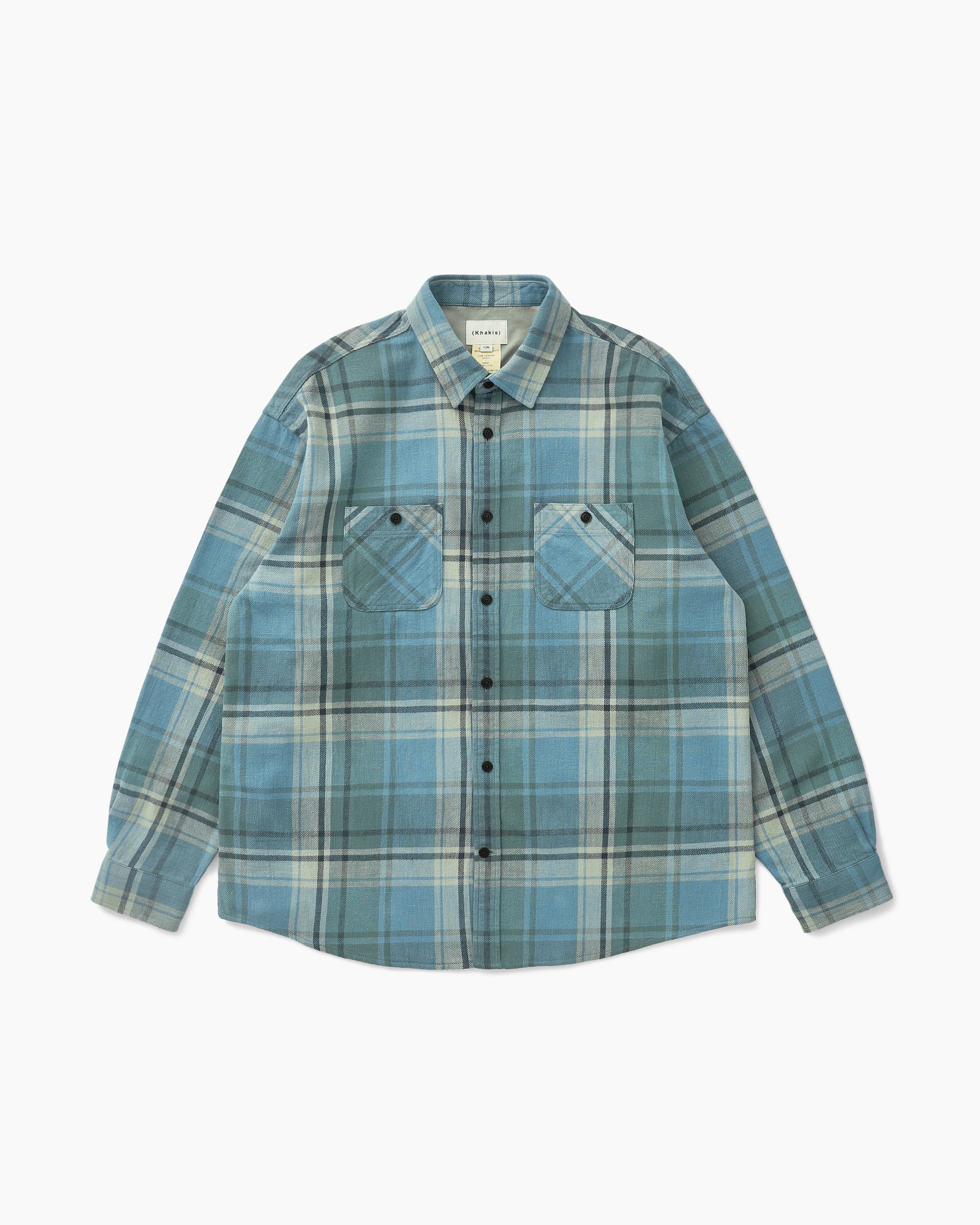 Khakis - Trucker Plaid Shirt (Deep Blue) product image 1 | TRAB K-Fashion Australia