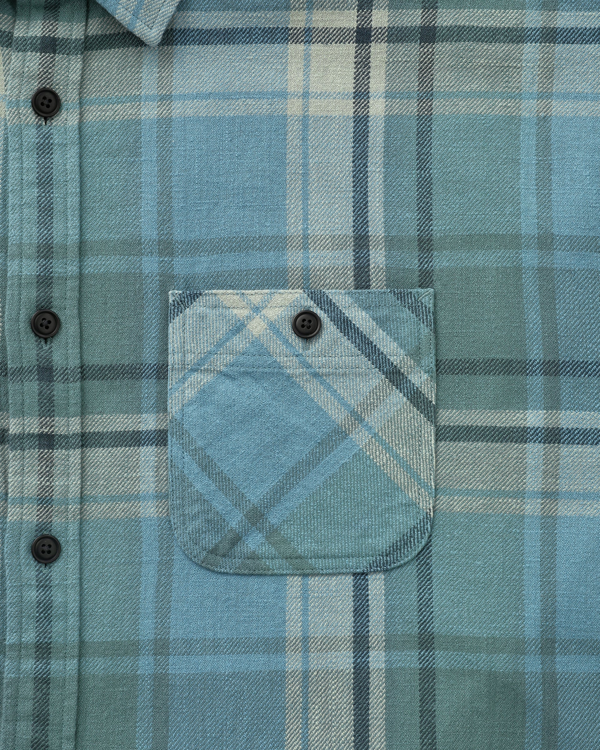 Khakis - Trucker Plaid Shirt (Deep Blue) product image 3 | TRAB K-Fashion Australia