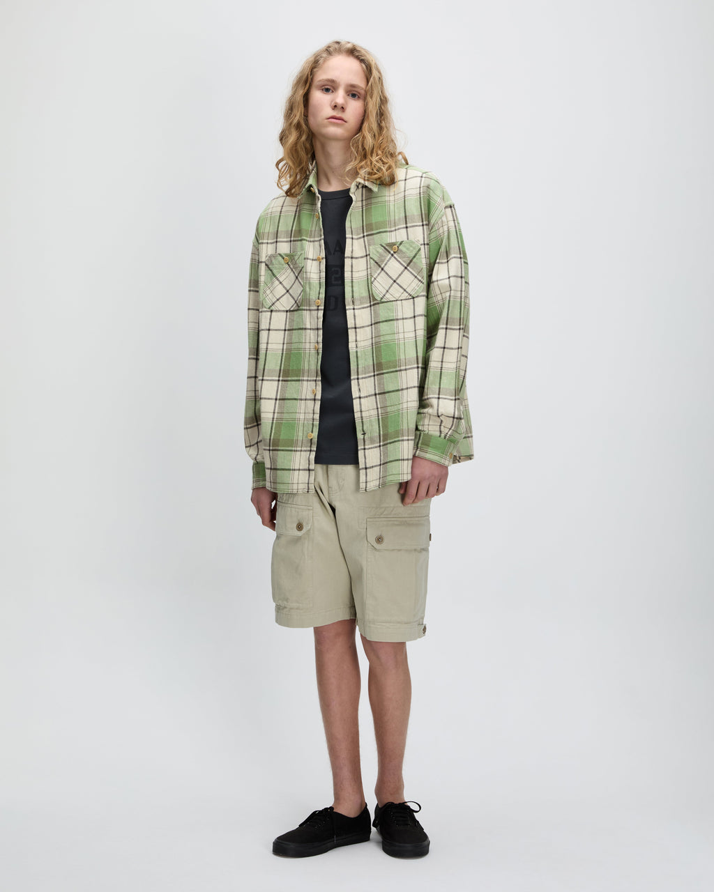Khakis - Trucker Plaid Shirt (Grass) product image 6 | TRAB K-Fashion Australia