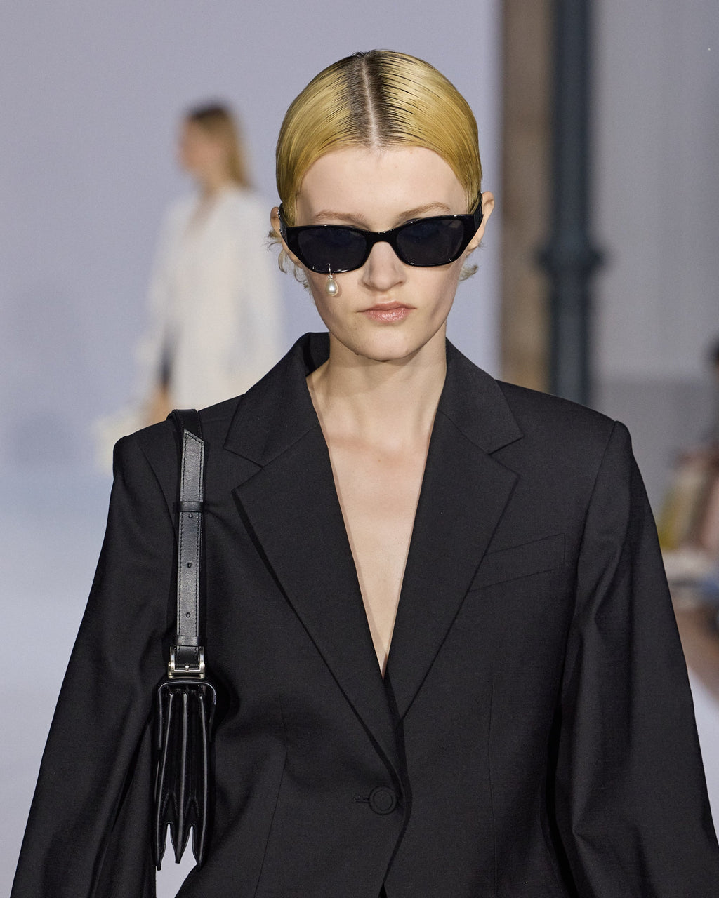 Kimhe Kim - Pearl Tear Cat-Eye Sunglasses (Black) product image 8 | TRAB K-Fashion Australia