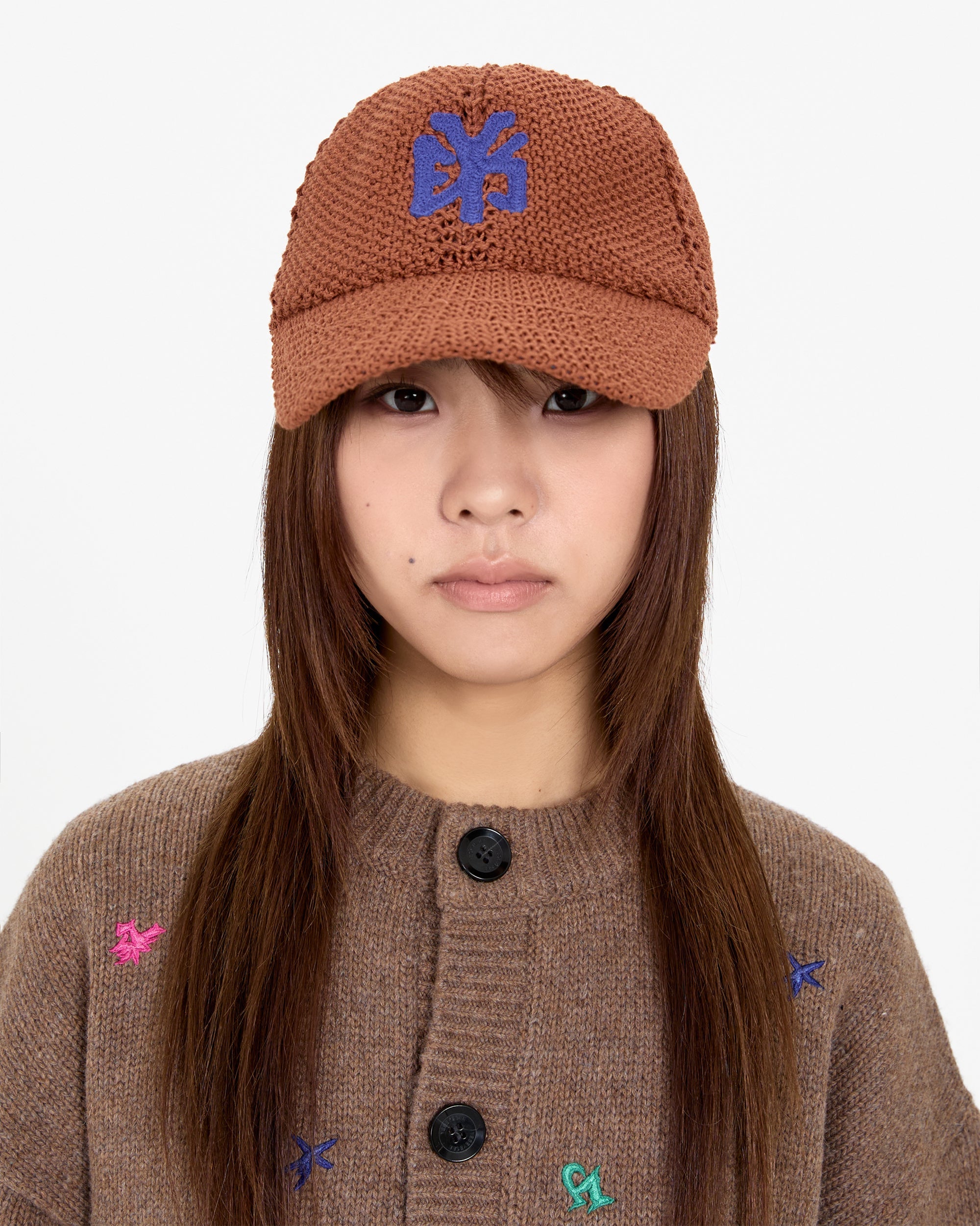yeseyesee - Knit Baseball Cap (Brown) product image 6 | TRAB K-Fashion Australia