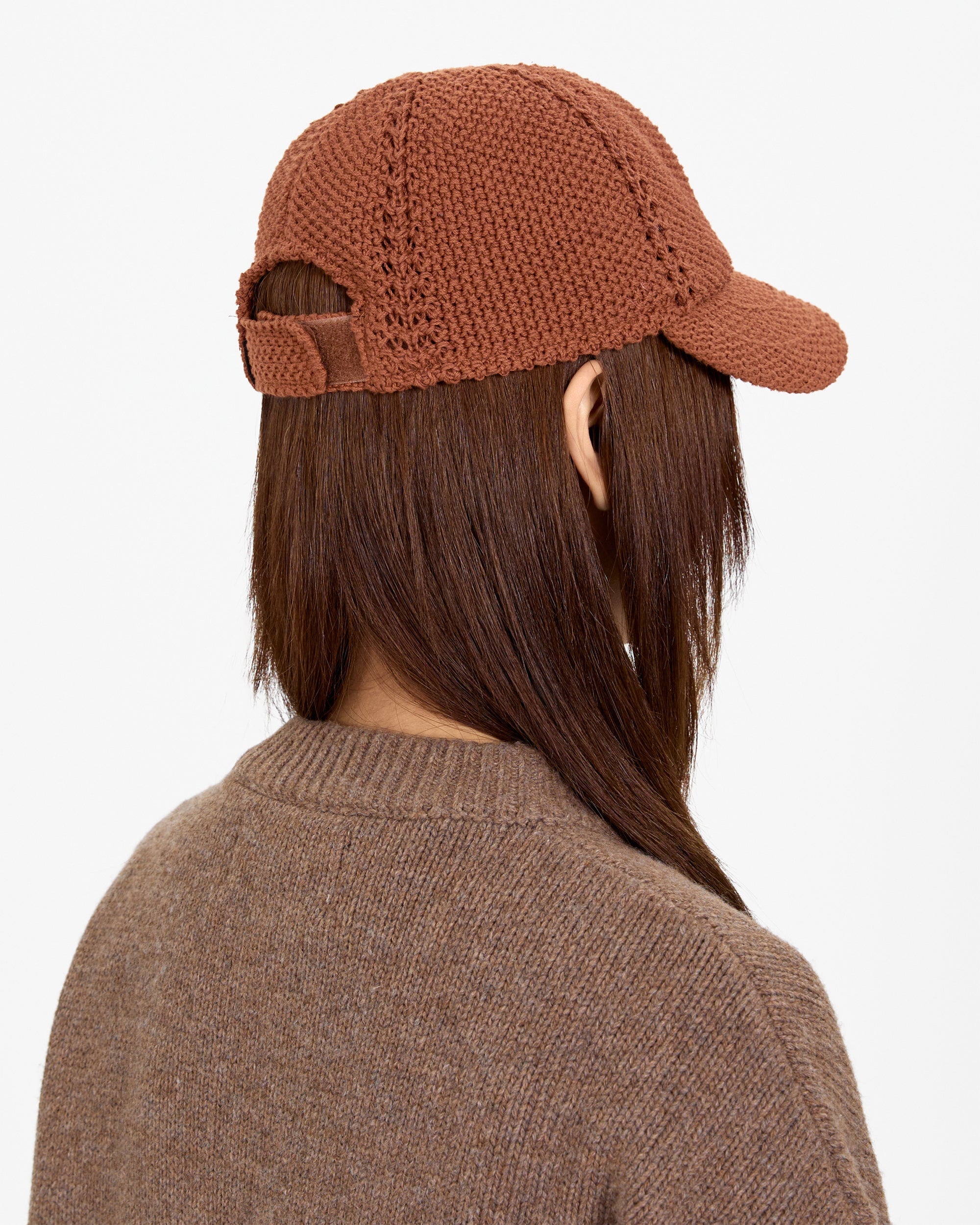 yeseyesee - Knit Baseball Cap (Brown) product image 9 | TRAB K-Fashion Australia