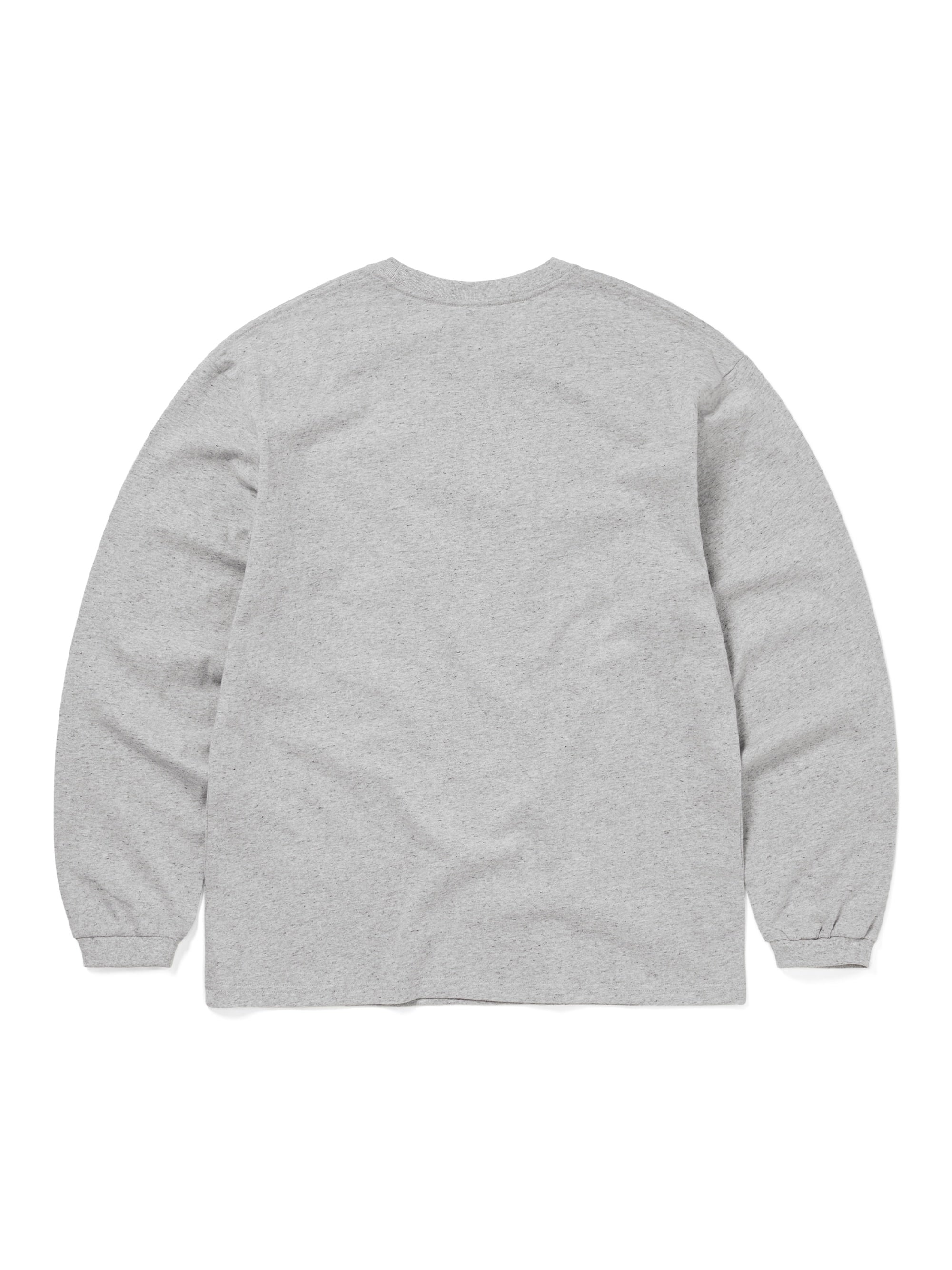 thisisneverthat - L-Logo Pocket L/S Tee (Heather Grey) product image 3 | TRAB K-Fashion Australia