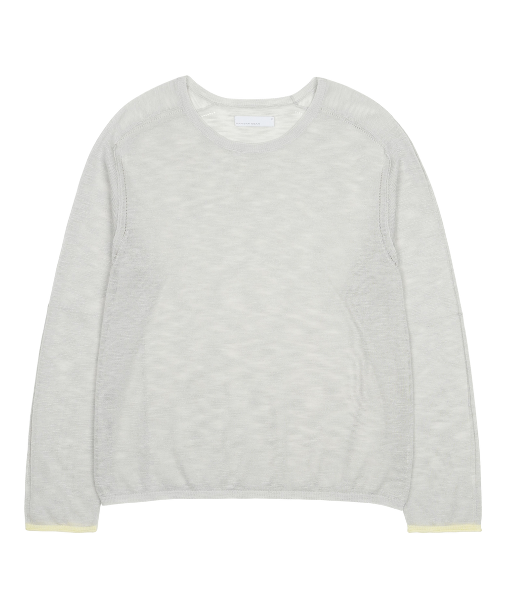 San San Gear - Layered Knit (Light Grey) product image 1 | TRAB K-Fashion Australia
