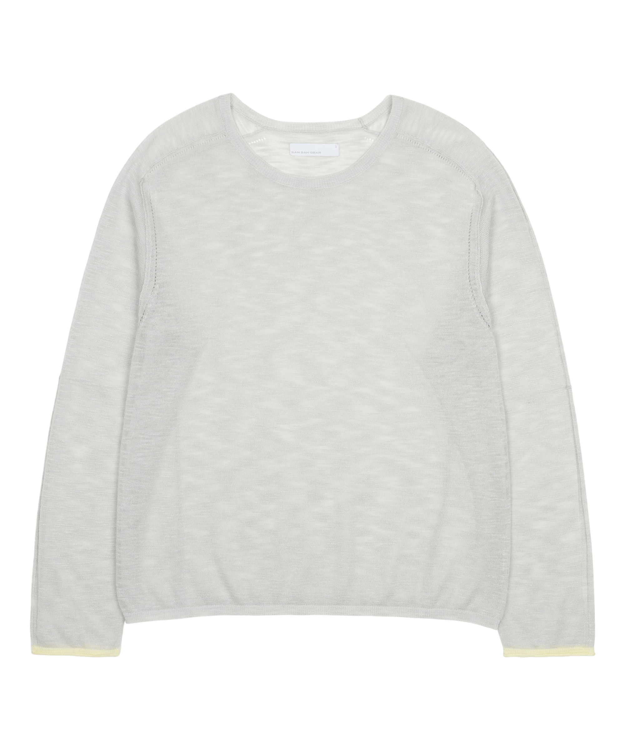 San San Gear - Layered Knit (Light Grey) product image 1 | TRAB K-Fashion Australia