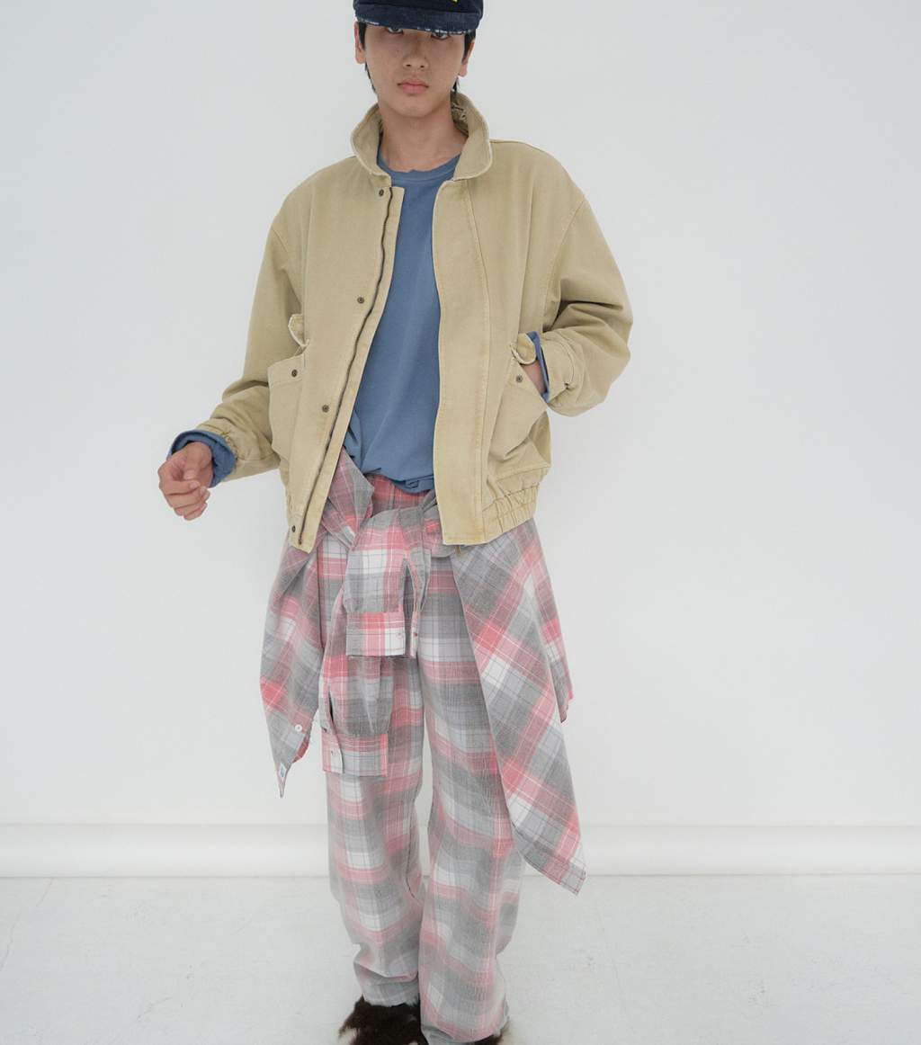 Llege - Faded Check Pajama Pants (Pink) product image 7 | TRAB K-Fashion Australia