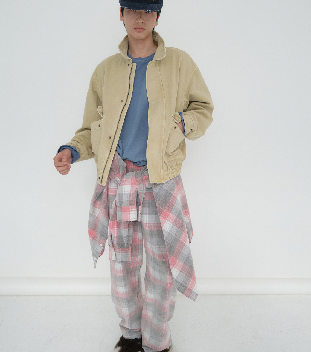 Llege - Faded Check Pajama Pants (Pink) product image 7 | TRAB K-Fashion Australia
