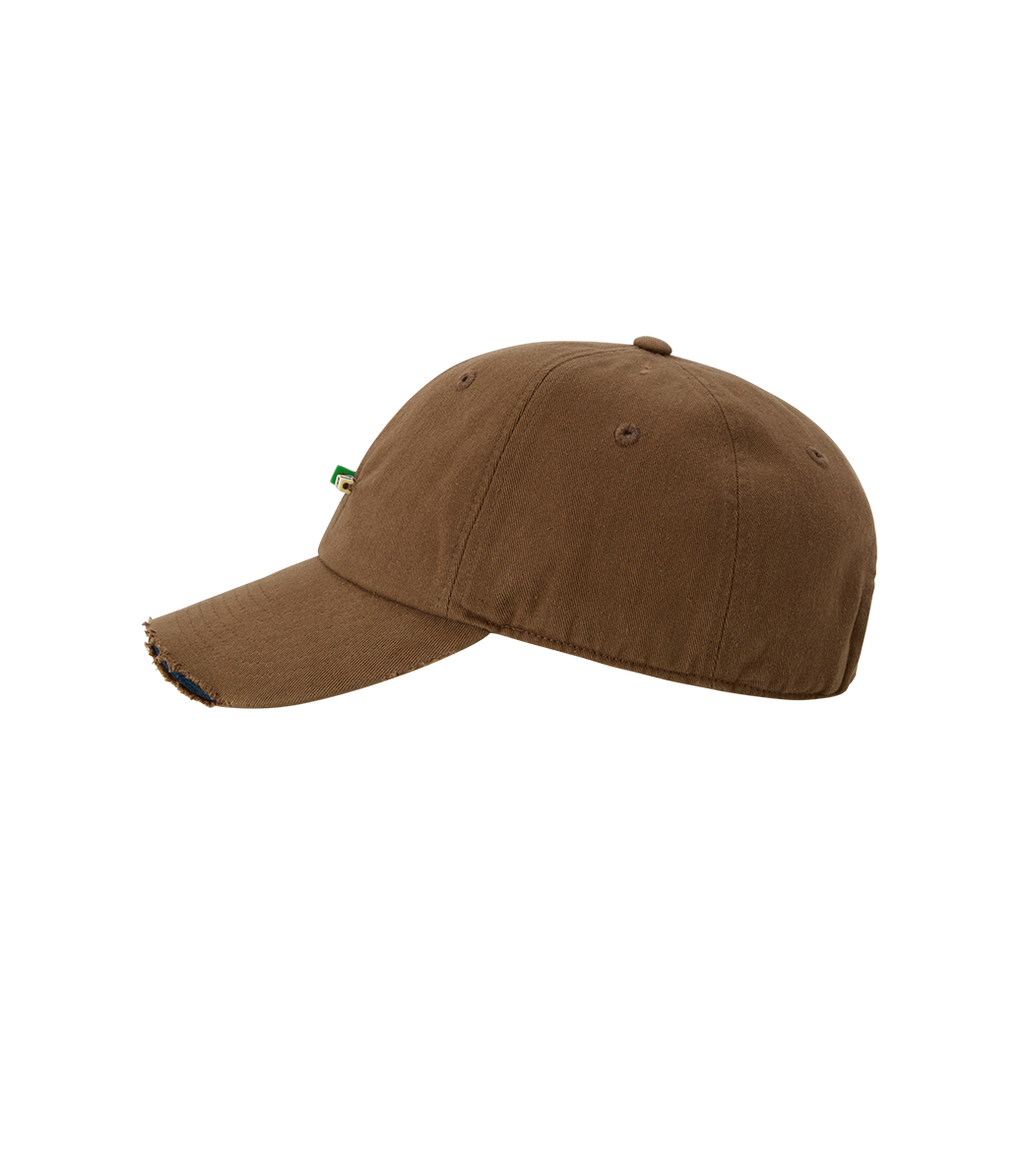 Llege - Cube Logo Destroyed Ball Cap (Brown) product image 3 | TRAB K-Fashion Australia