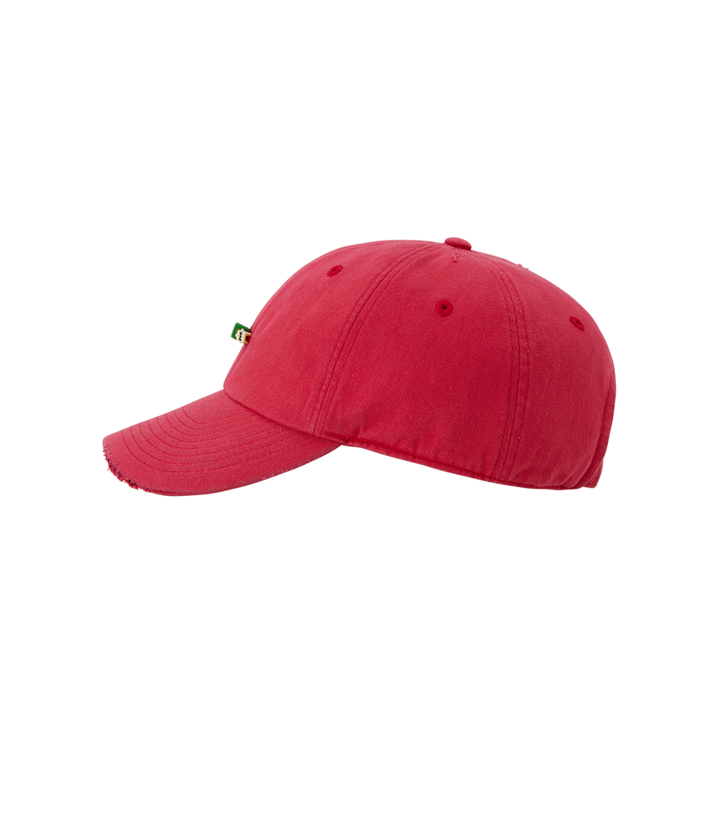 Llege - Cube Logo Destroyed Ball Cap (Red) product image 3 | TRAB K-Fashion Australia