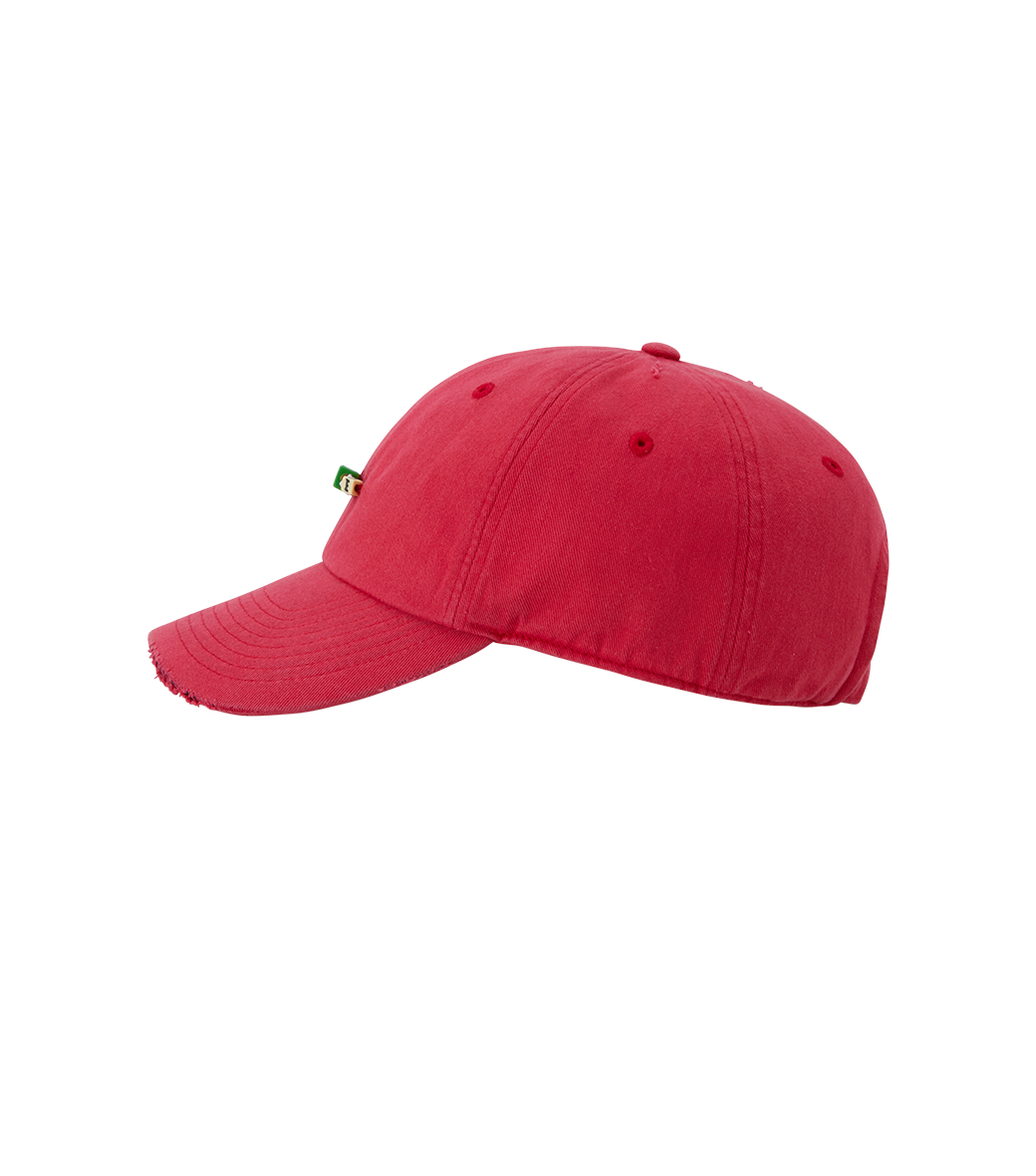 Llege - Cube Logo Destroyed Ball Cap (Red) product image 3 | TRAB K-Fashion Australia