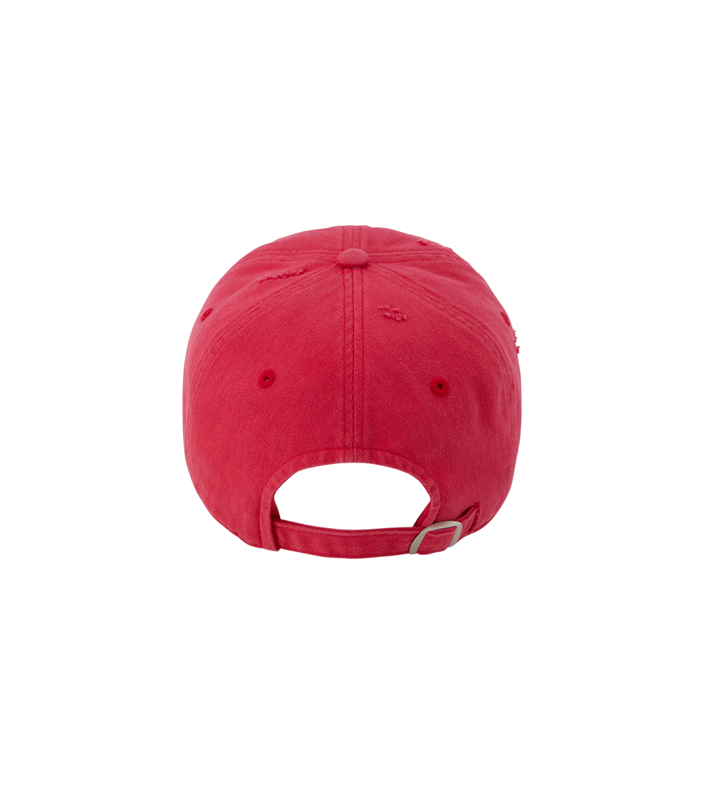 Llege - Cube Logo Destroyed Ball Cap (Red) product image 4 | TRAB K-Fashion Australia