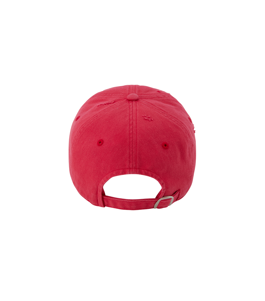 Llege - Cube Logo Destroyed Ball Cap (Red) product image 4 | TRAB K-Fashion Australia