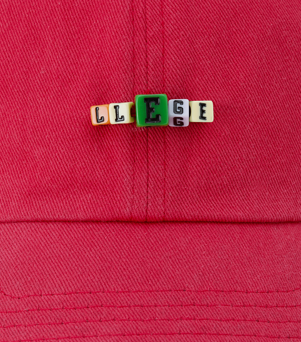 Llege - Cube Logo Destroyed Ball Cap (Red) product image 5 | TRAB K-Fashion Australia