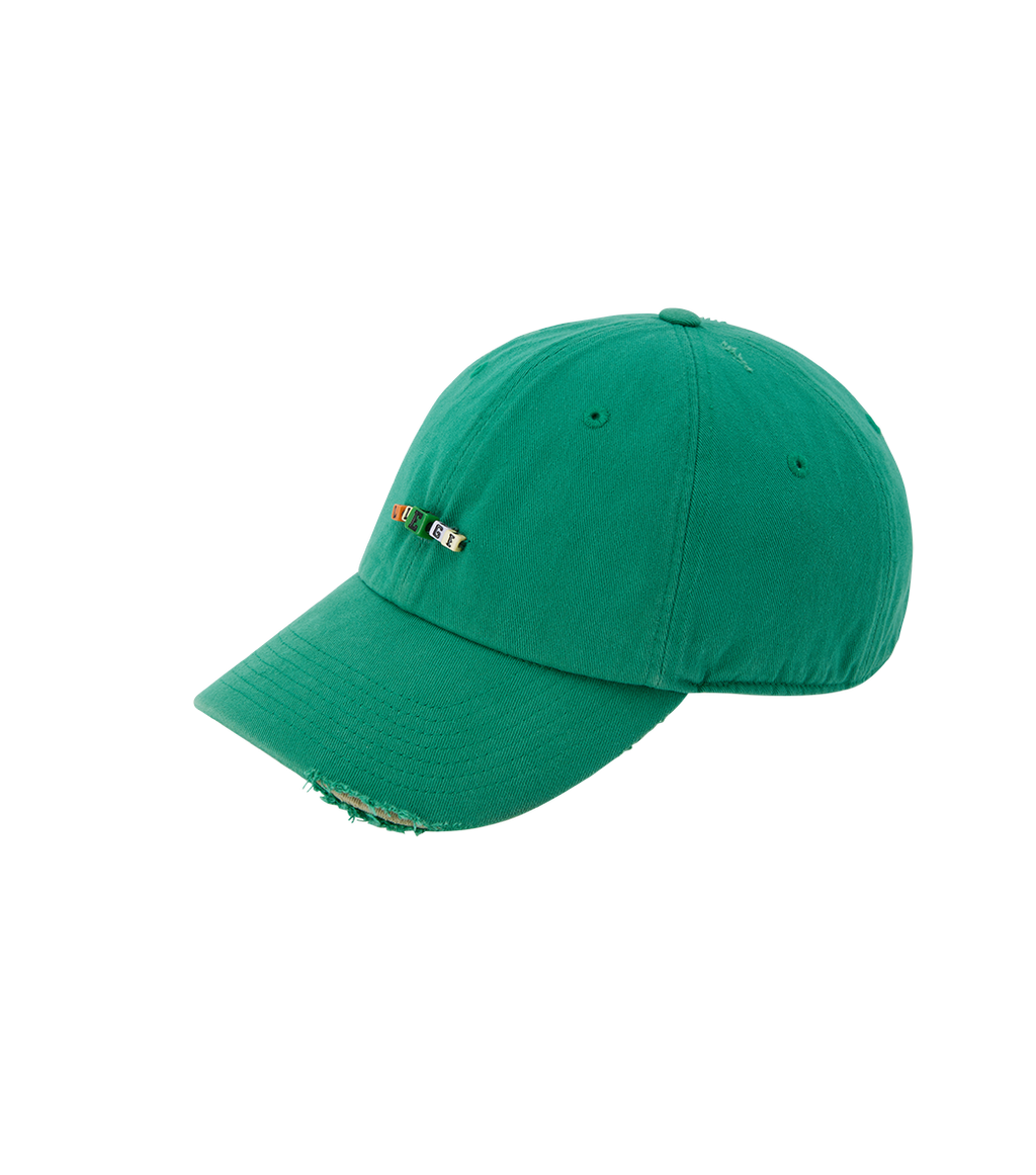 Llege - Cube Logo Destroyed Ball Cap (Green) product image 2 | TRAB K-Fashion Australia