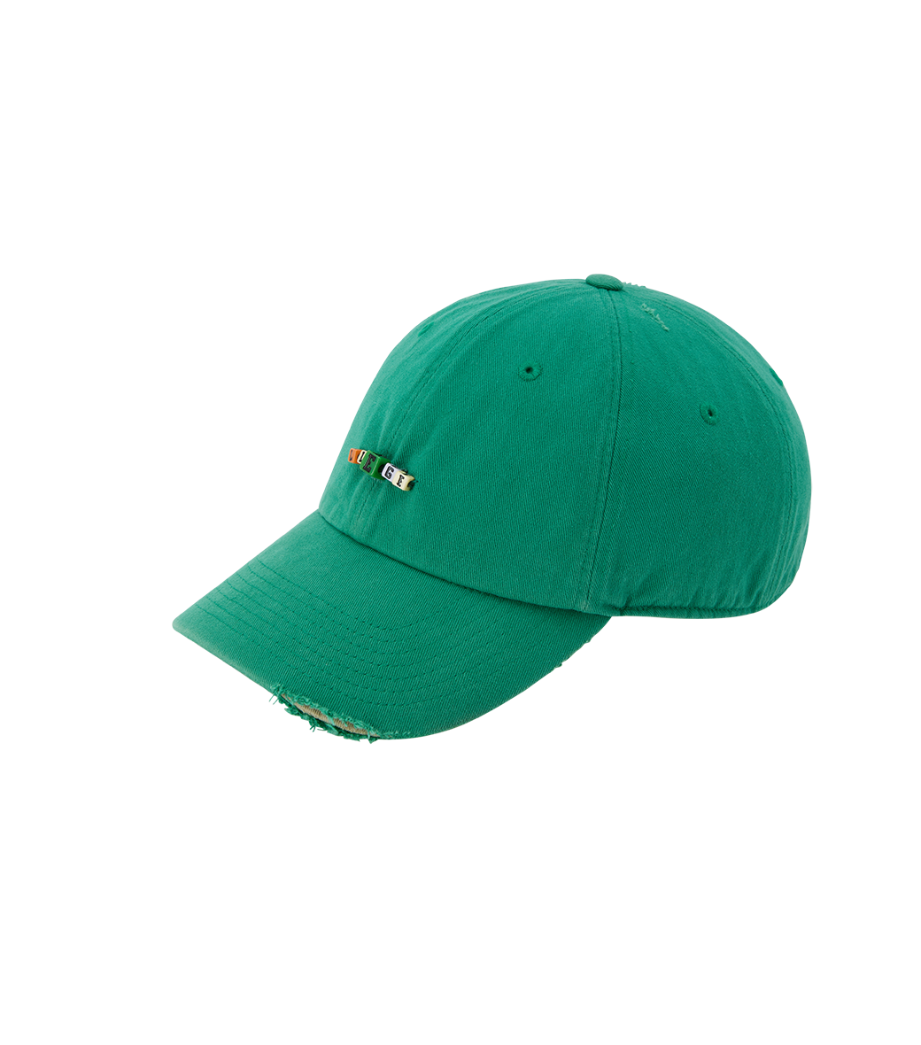 Llege - Cube Logo Destroyed Ball Cap (Green) product image 2 | TRAB K-Fashion Australia