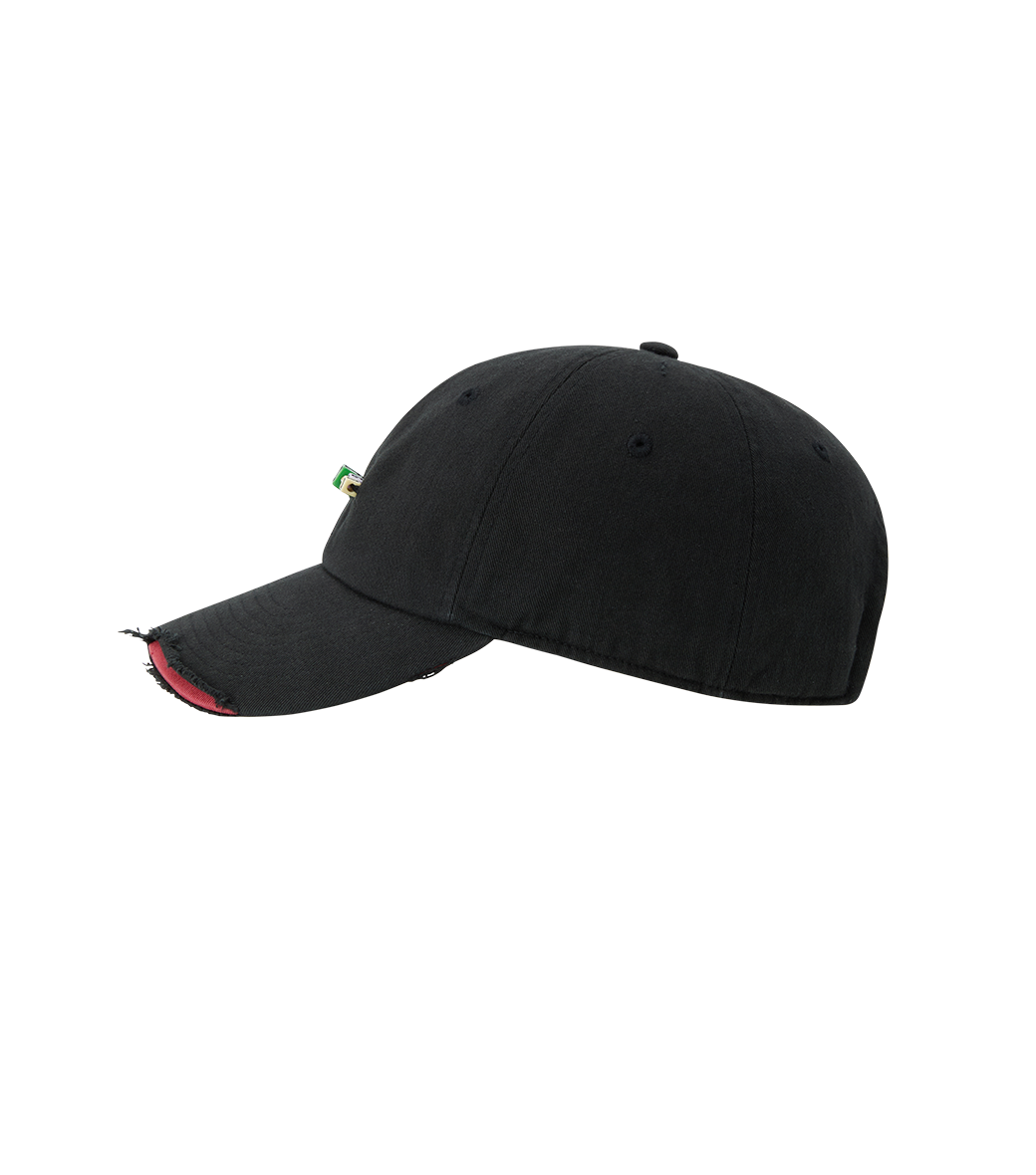 Llege - Cube Logo Destroyed Ball Cap (Black) product image 3 | TRAB K-Fashion Australia