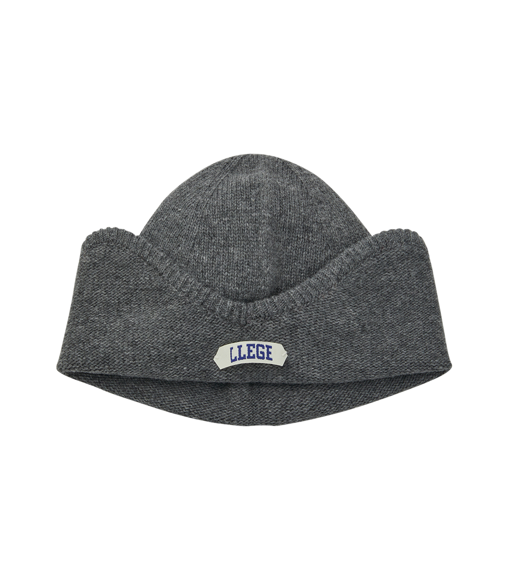Llege - Arch Logo Earmuff Beanie (Grey) product image 4 | TRAB K-Fashion Australia