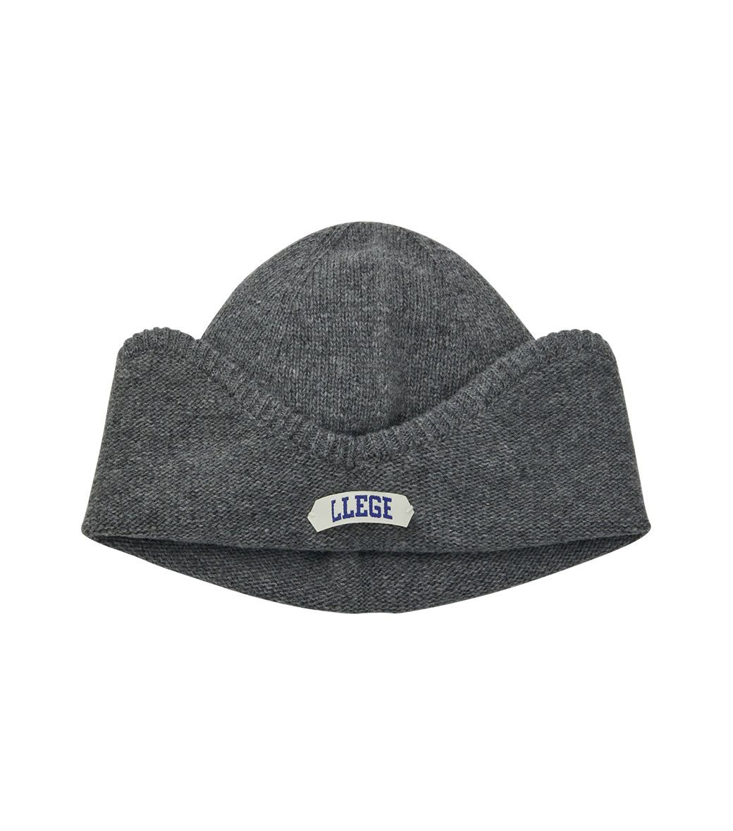 Llege - Arch Logo Earmuff Beanie (Grey) product image 4 | TRAB K-Fashion Australia