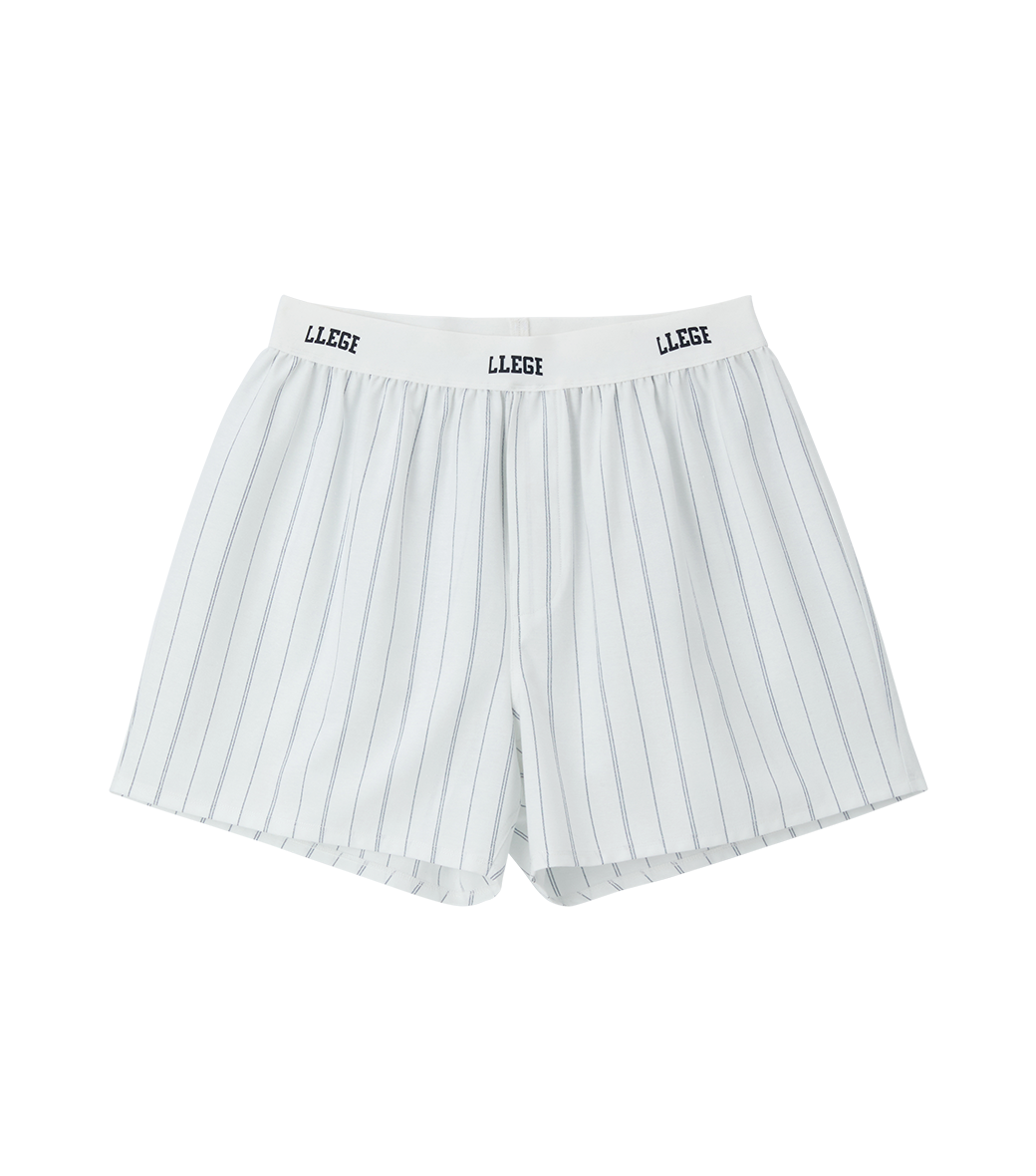 Llege - Stripe Oxford Boxer Pants (Off White) product image 1 | TRAB K-Fashion Australia