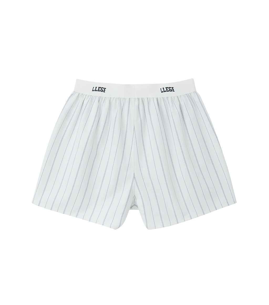 Llege - Stripe Oxford Boxer Pants (Off White) product image 2 | TRAB K-Fashion Australia